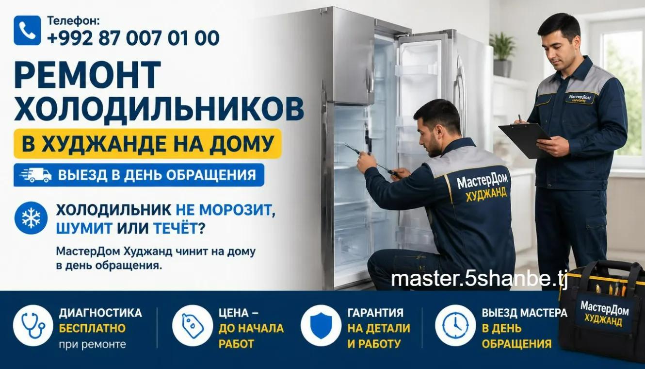 ремонт холодильников в Худжанде цены телефон