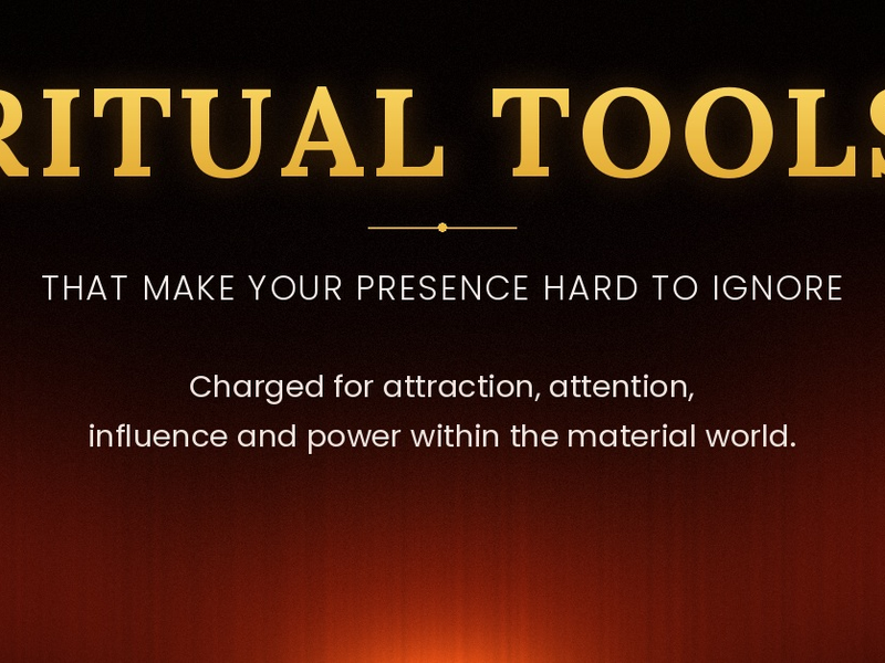Ritual Tools Charged for Attraction, Presence & Influence