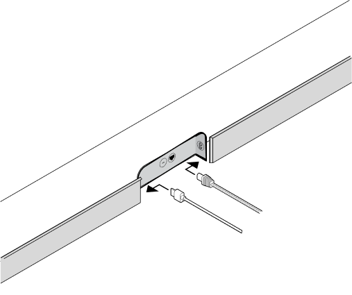 Sonos Arc rear connector bay with HDMI and power cables aligned to their ports