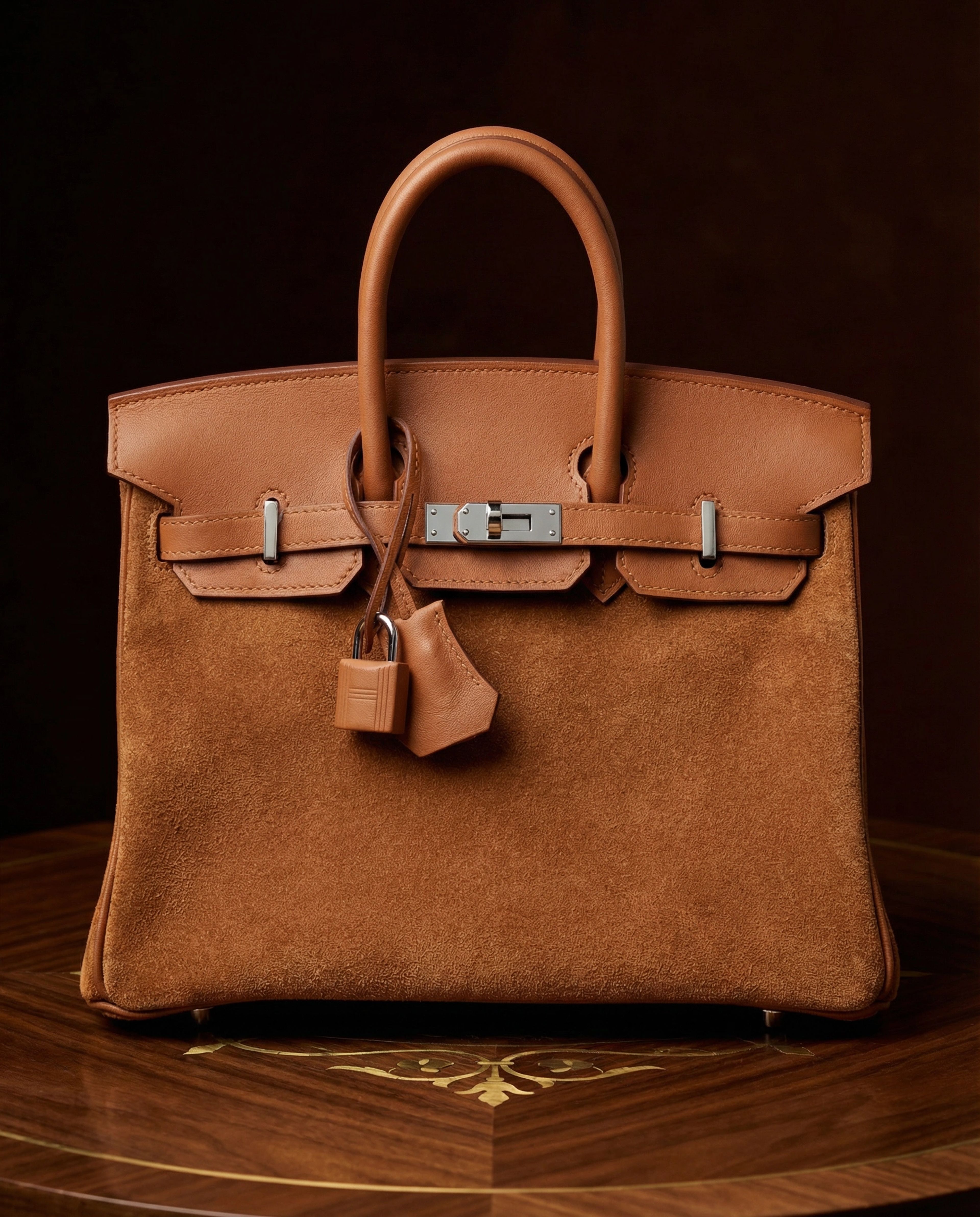 Hermès Birkin 25 Chamois Grizzly and Gold Swift Gold Hardware