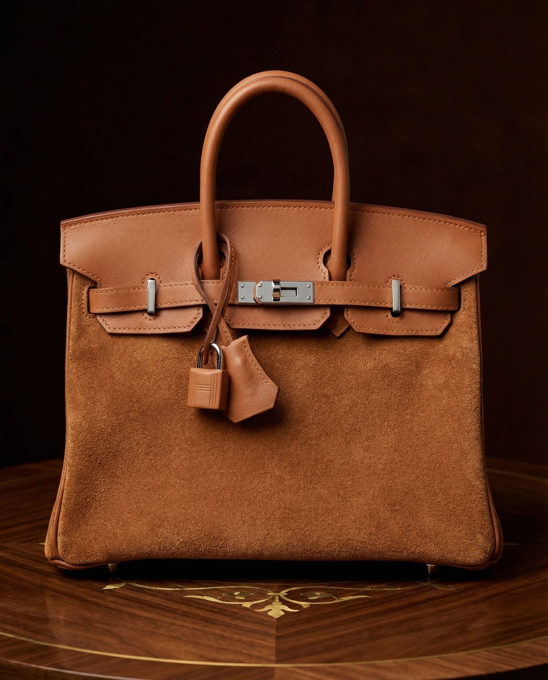 Hermès Birkin 25 Chamois Grizzly and Gold Swift Gold Hardware