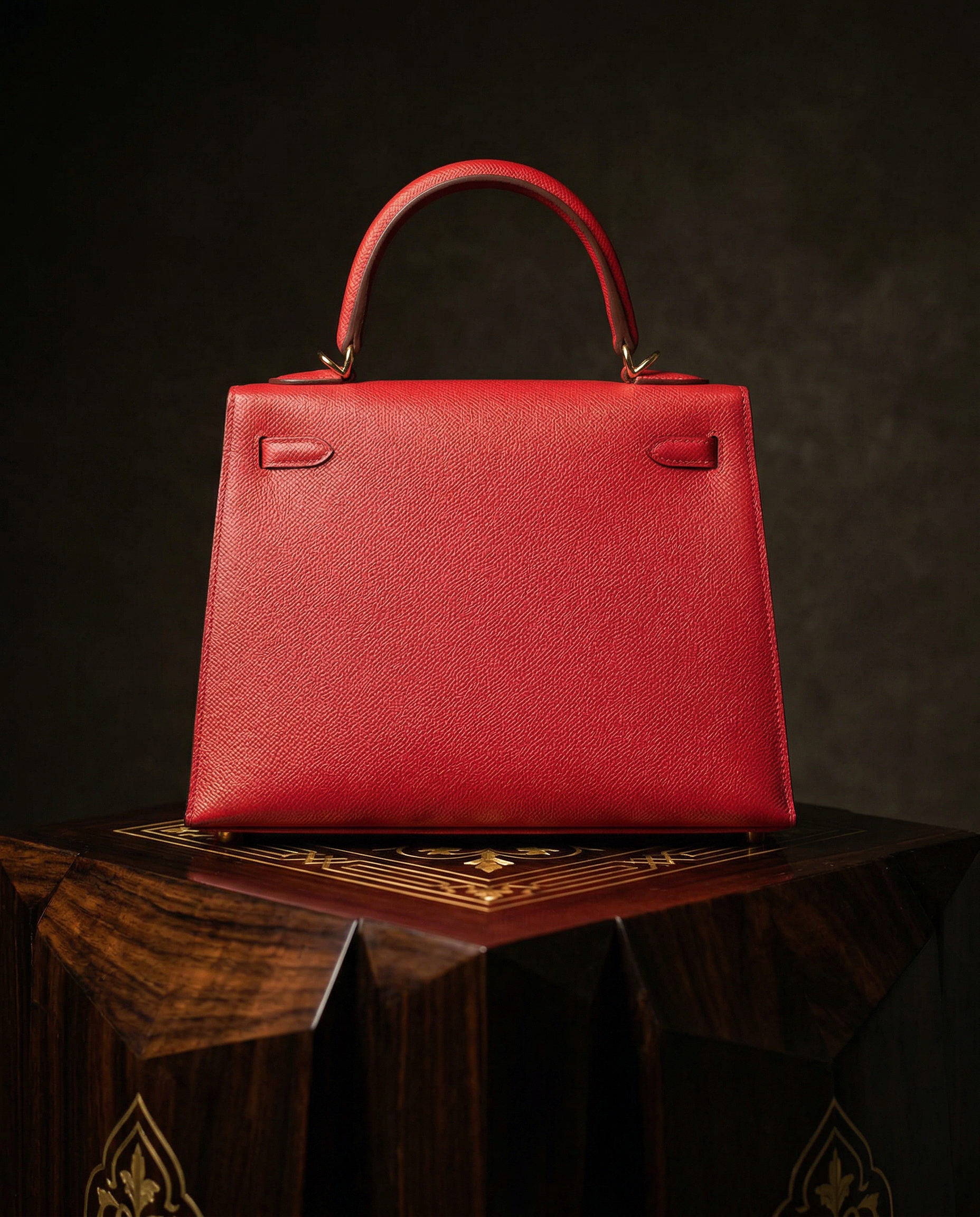 Hermès Kelly 25 Epsom Rouge Radieux