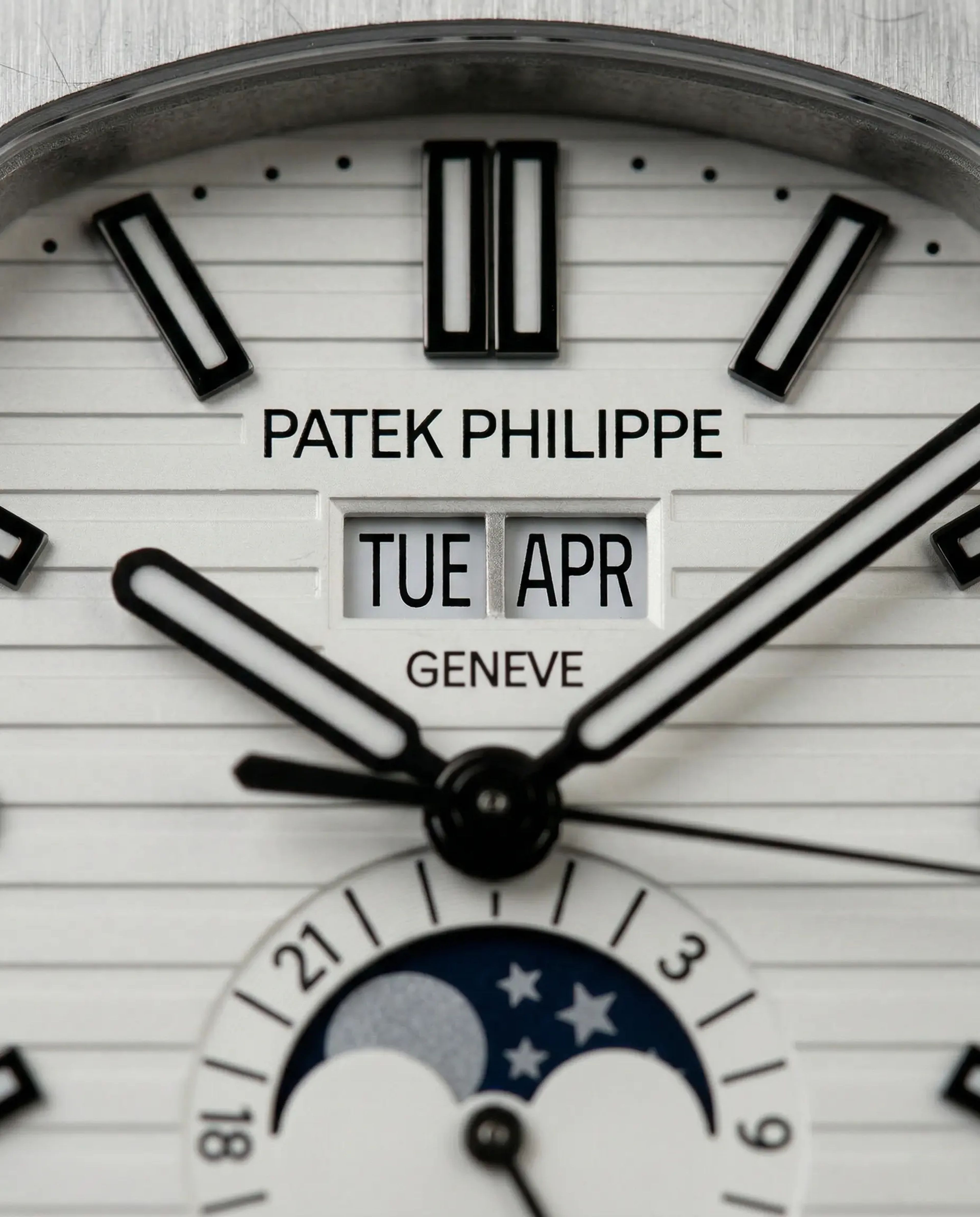 Patek Philippe Nautilus Annual Calendar Moonphase Steel Bracelet