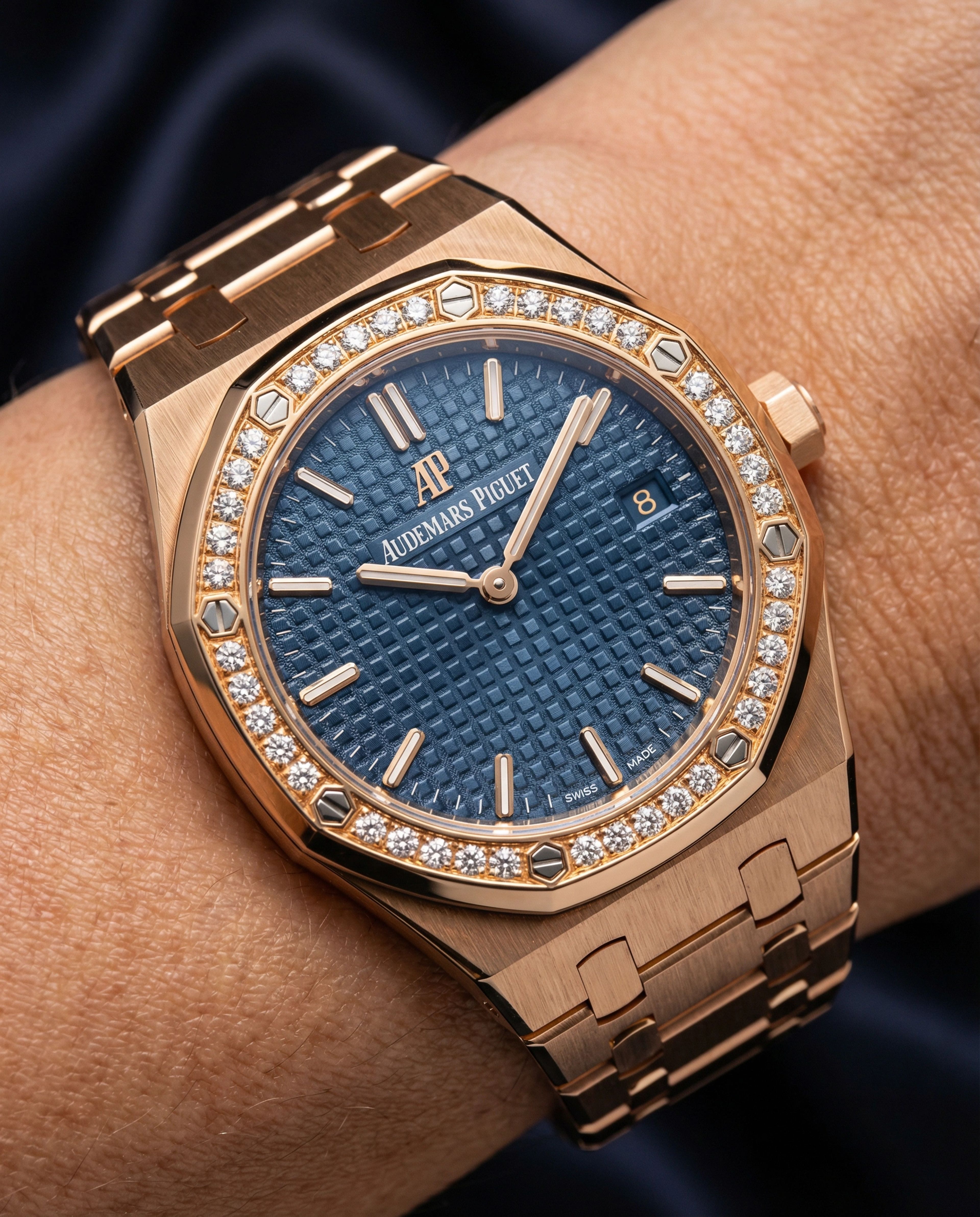 Audemars Piguet Royal Oak Quartz Diamond Rose Gold