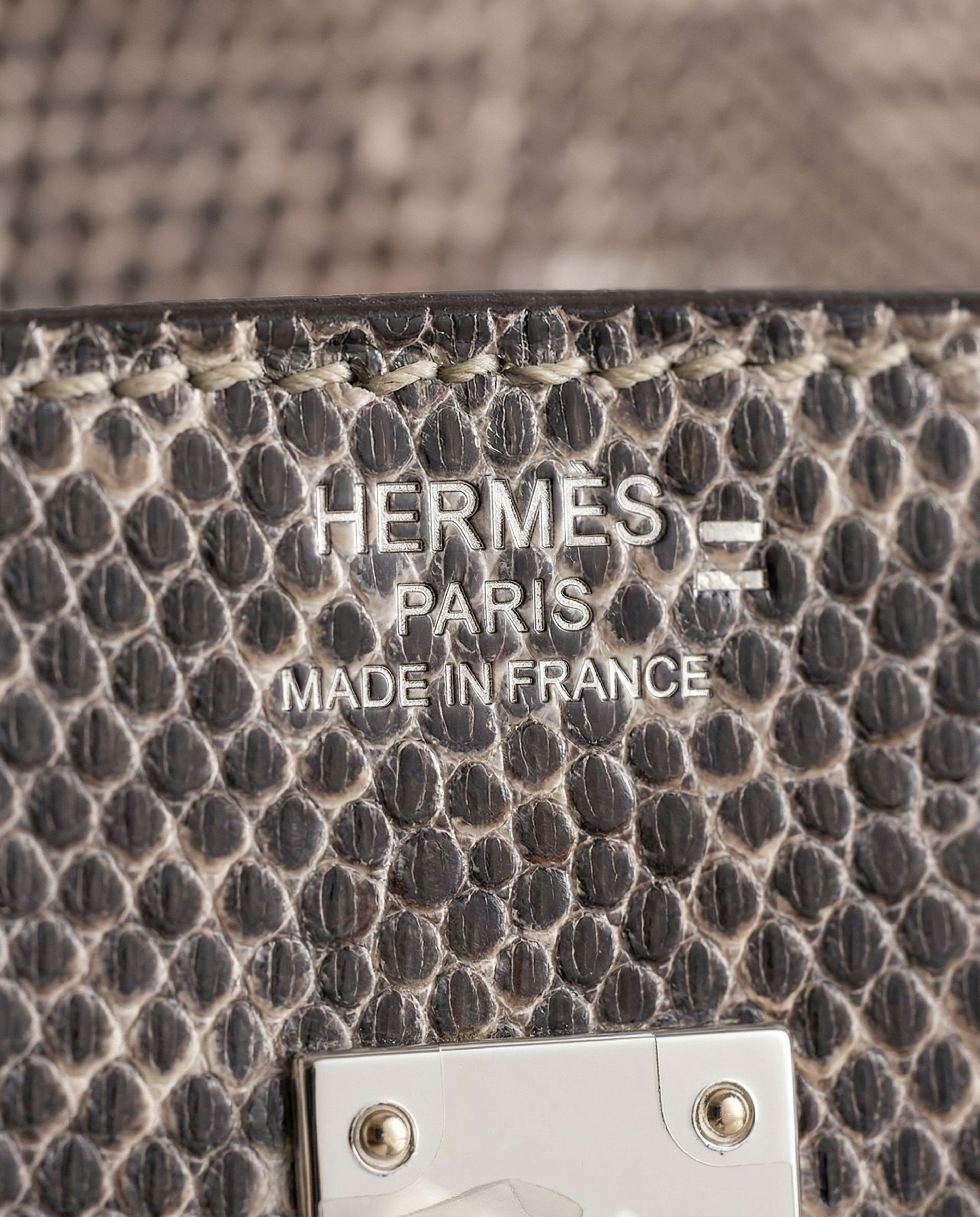 Hermès Birkin 25 Lizard Ombre Palladium Hardware