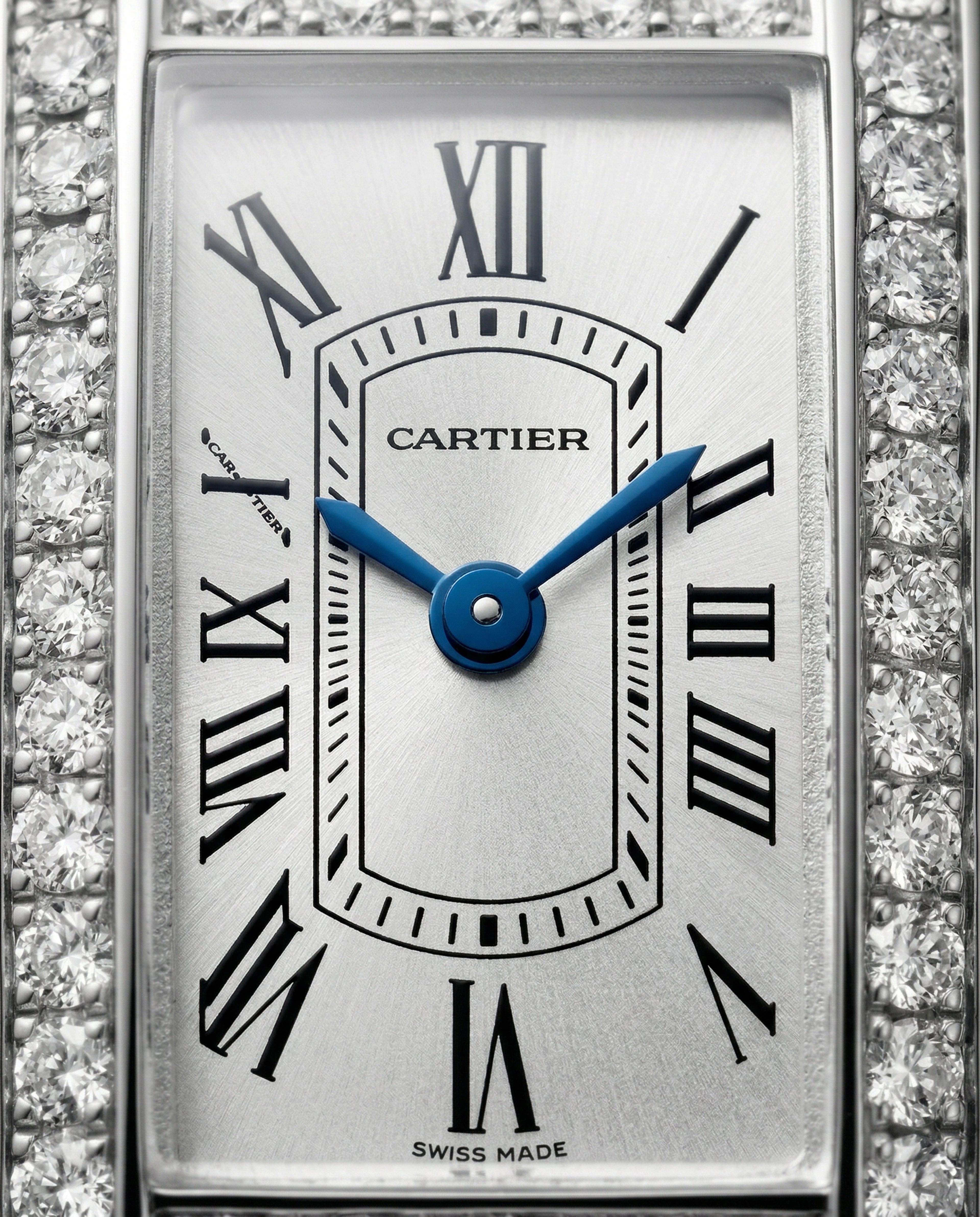 Cartier Tank Americaine Mini White Gold Diamond
