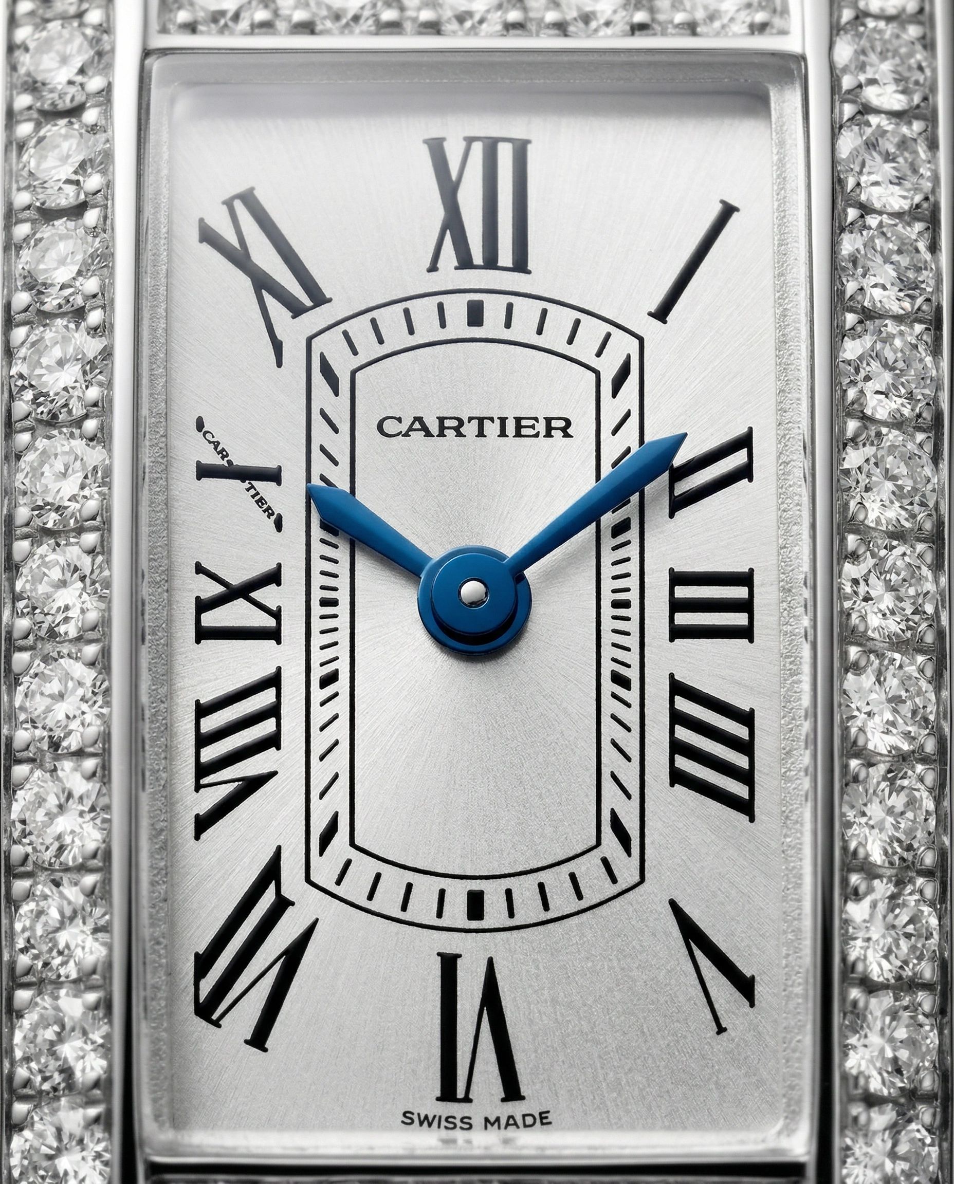 Cartier Tank Americaine Mini White Gold Diamond
