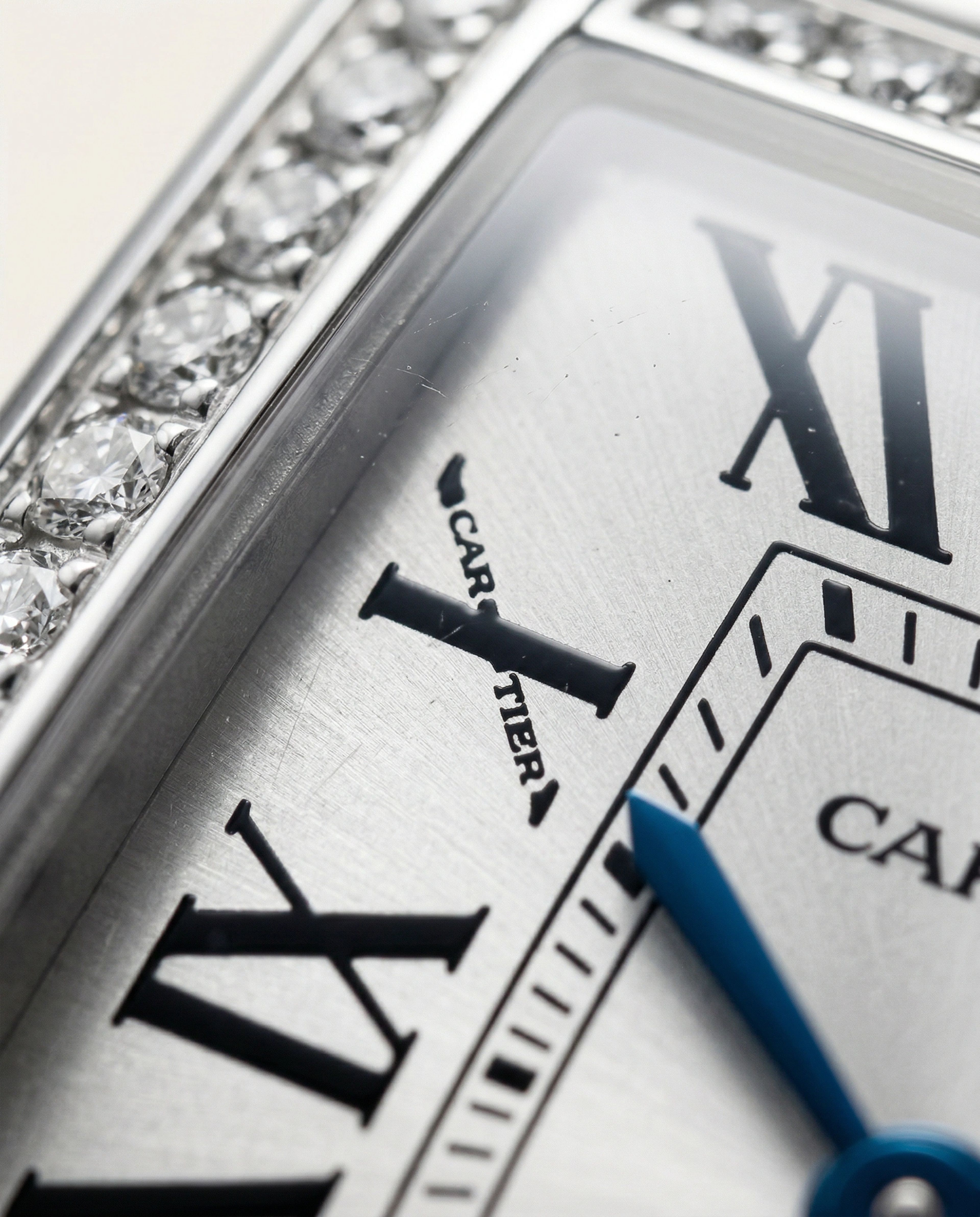 Cartier Tank Americaine Mini White Gold Diamond