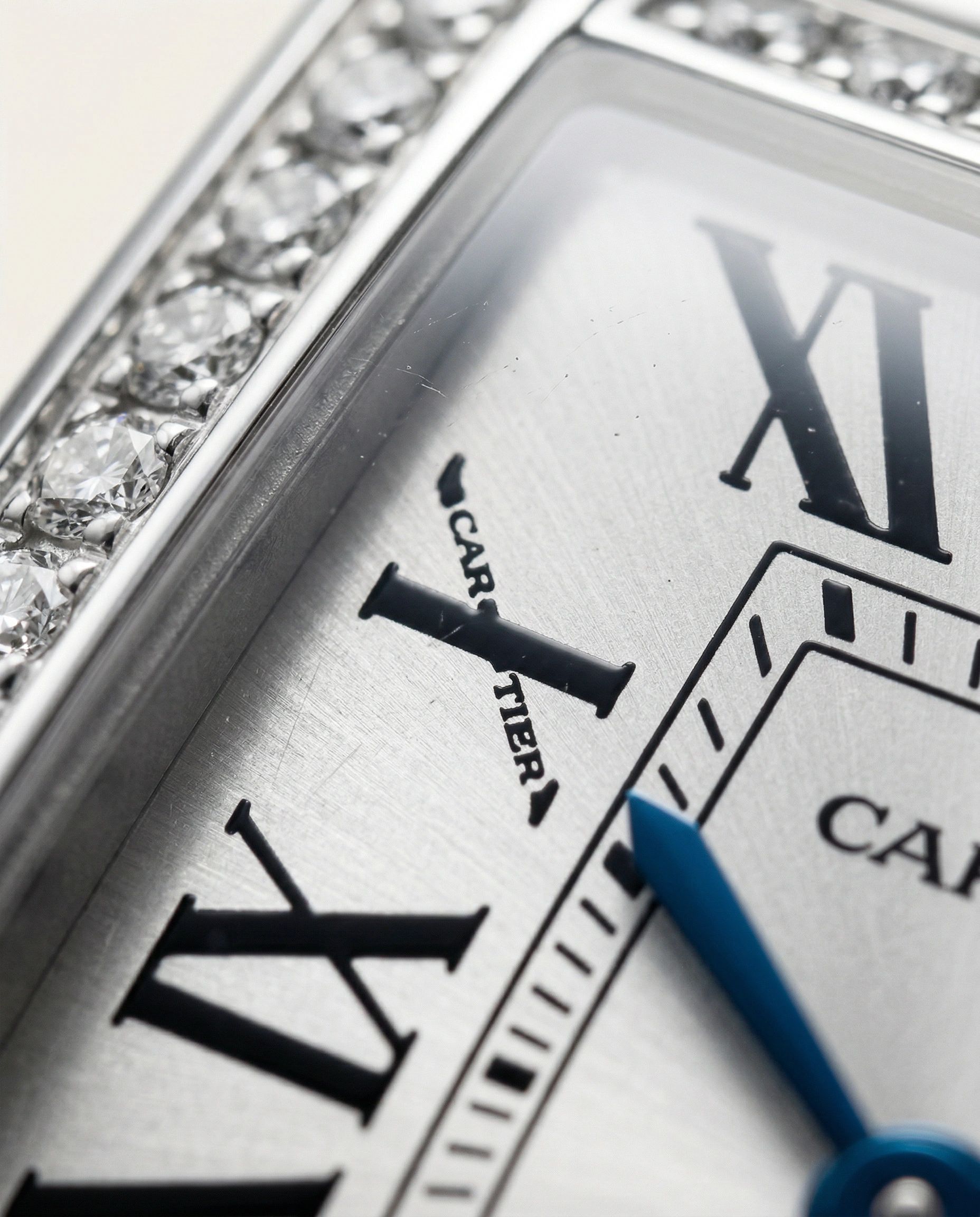 Cartier Tank Americaine Mini White Gold Diamond