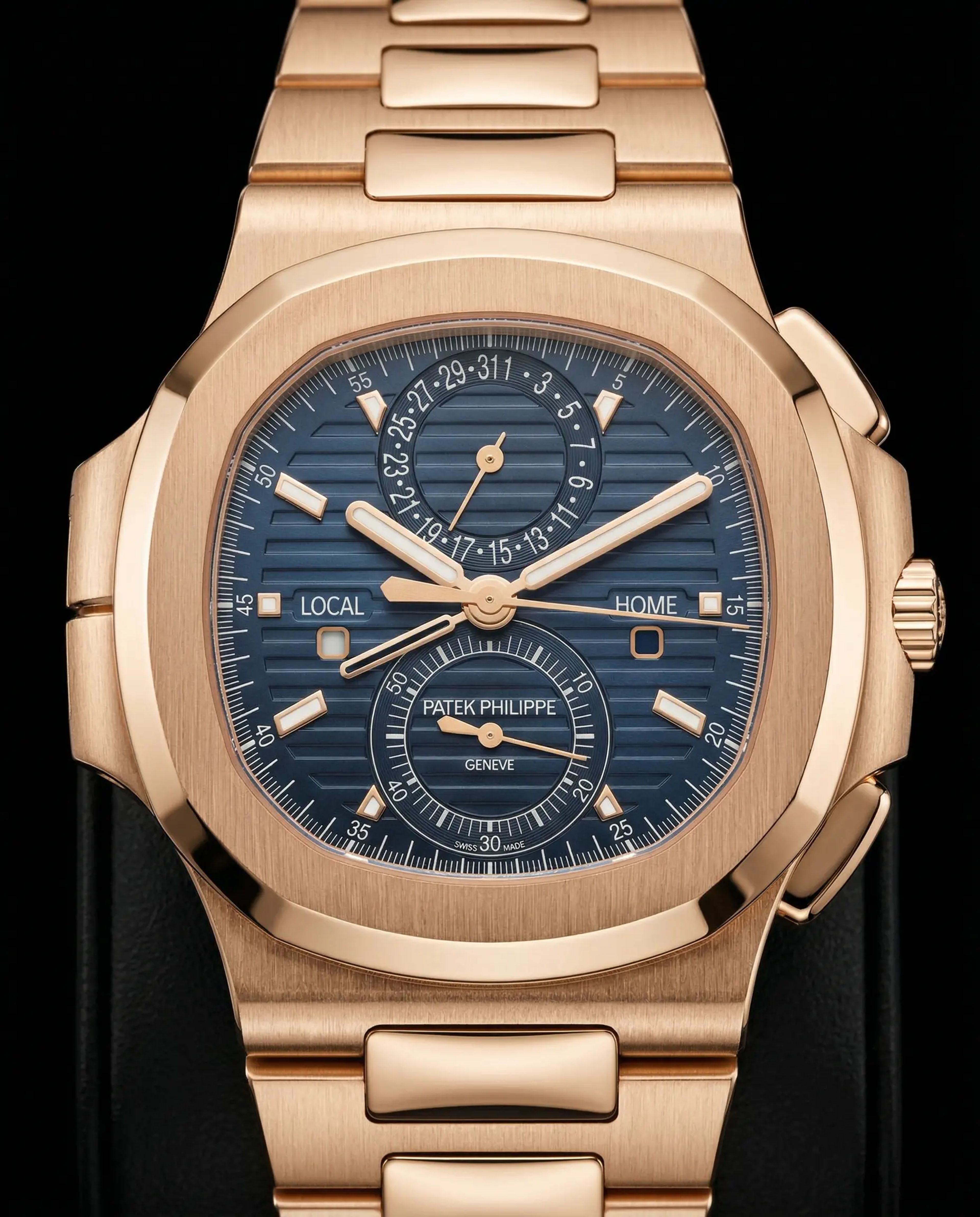 Patek Philippe Nautilus Travel Time Chronograph Rose Gold