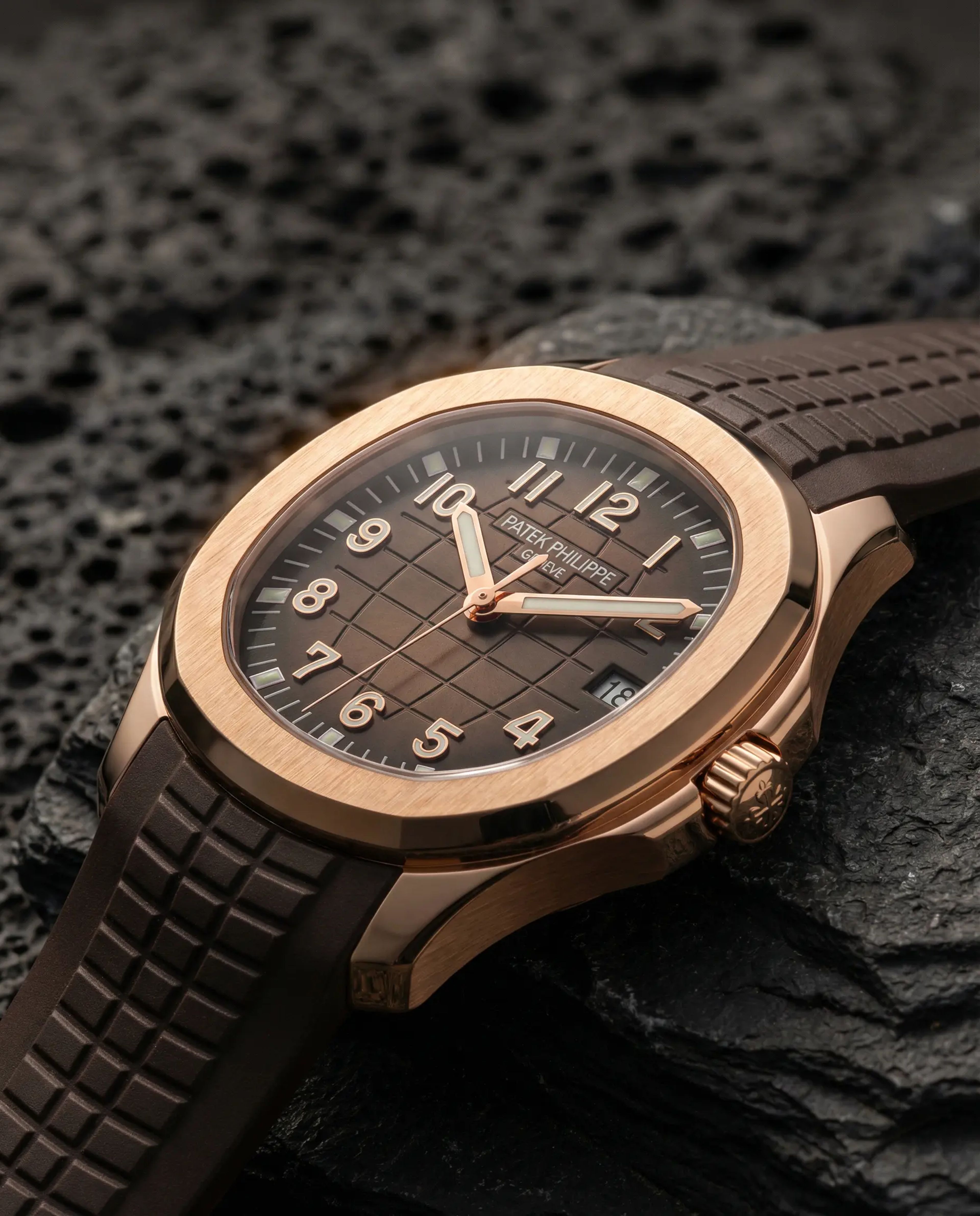 Patek Philippe Aquanaut Rose Gold Brown Dial