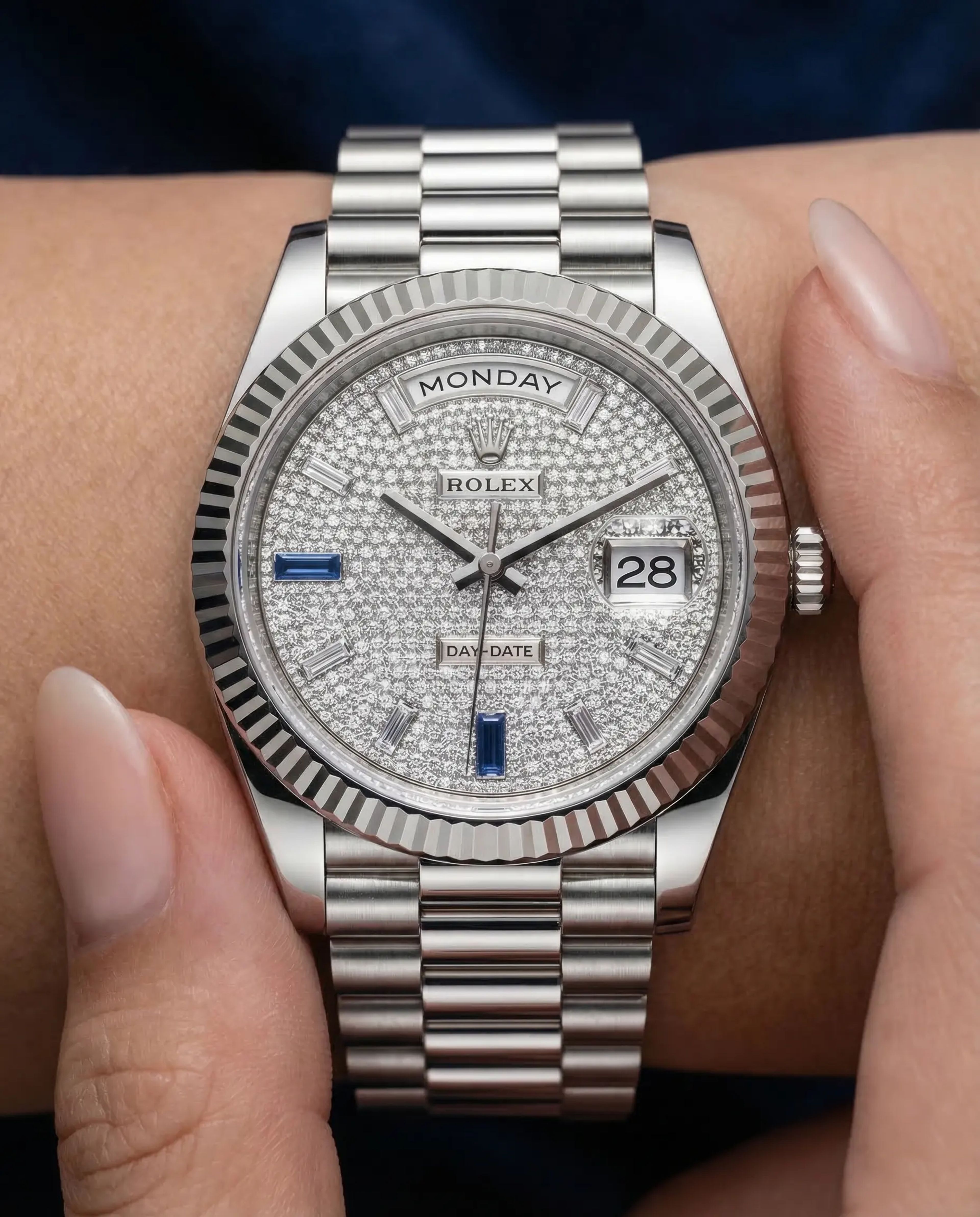 Rolex Day-Date 40 Platinum Diamond