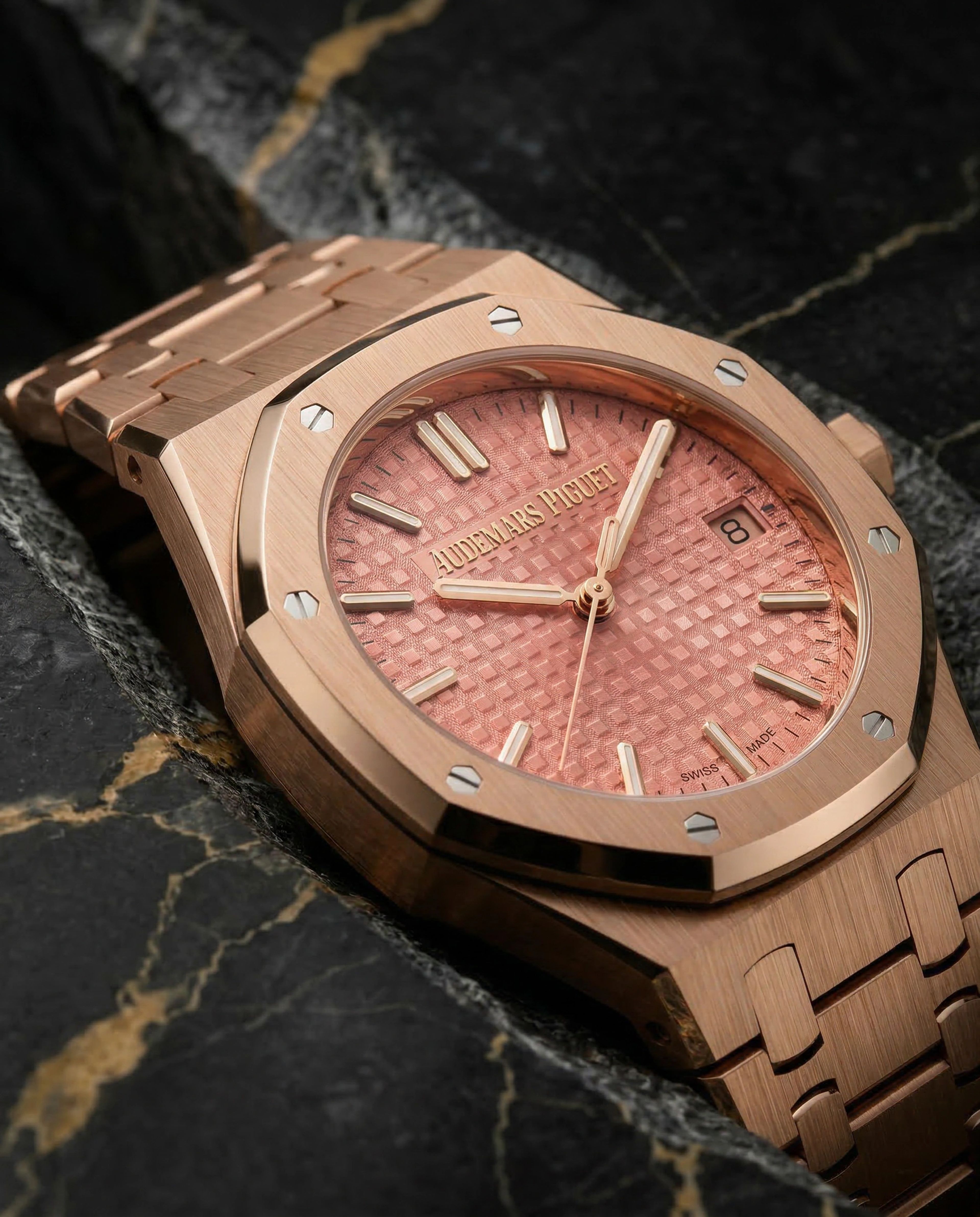 Audemars Piguet Royal Oak Selfwinding Pink Gold Pink Dial