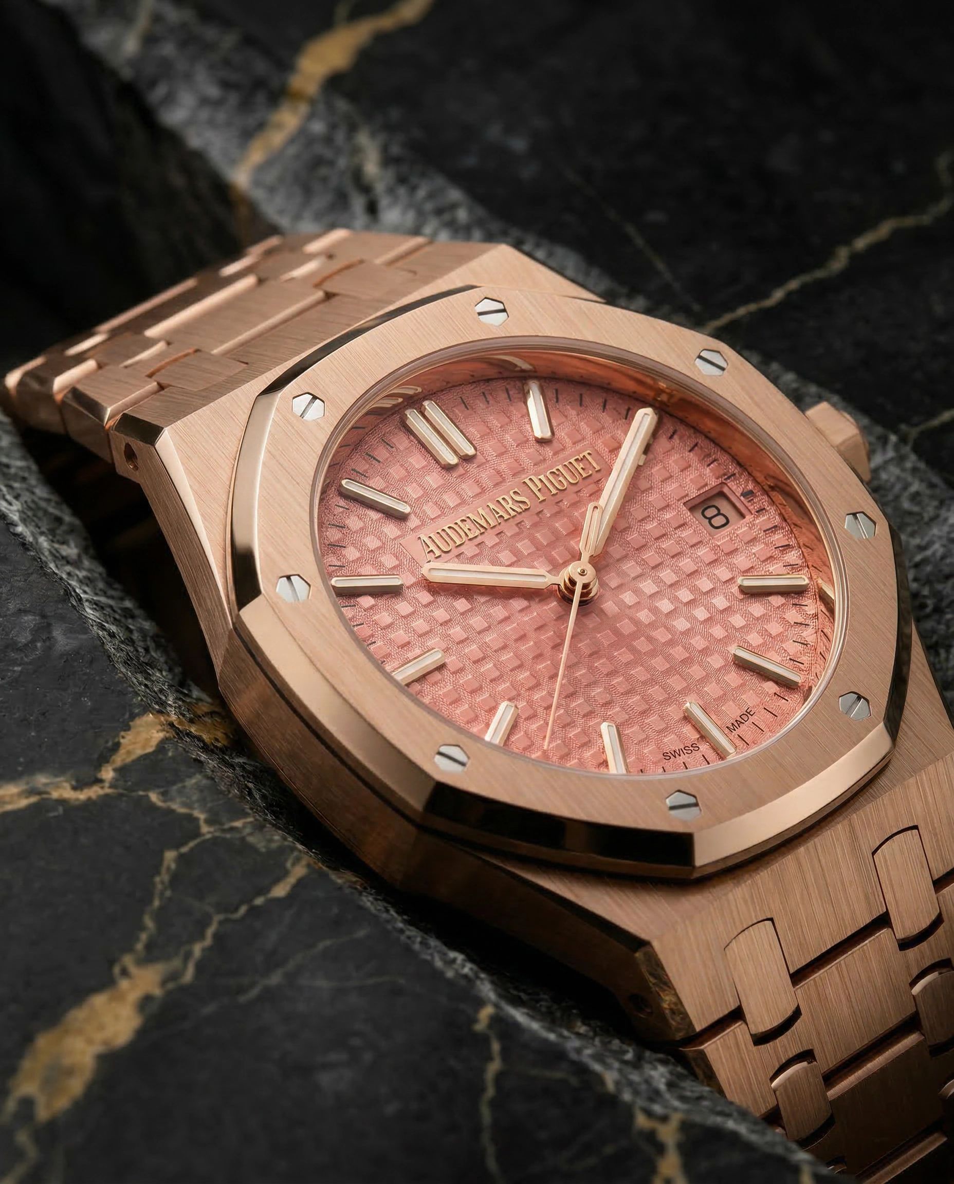 Audemars Piguet Royal Oak Selfwinding Pink Gold Pink Dial
