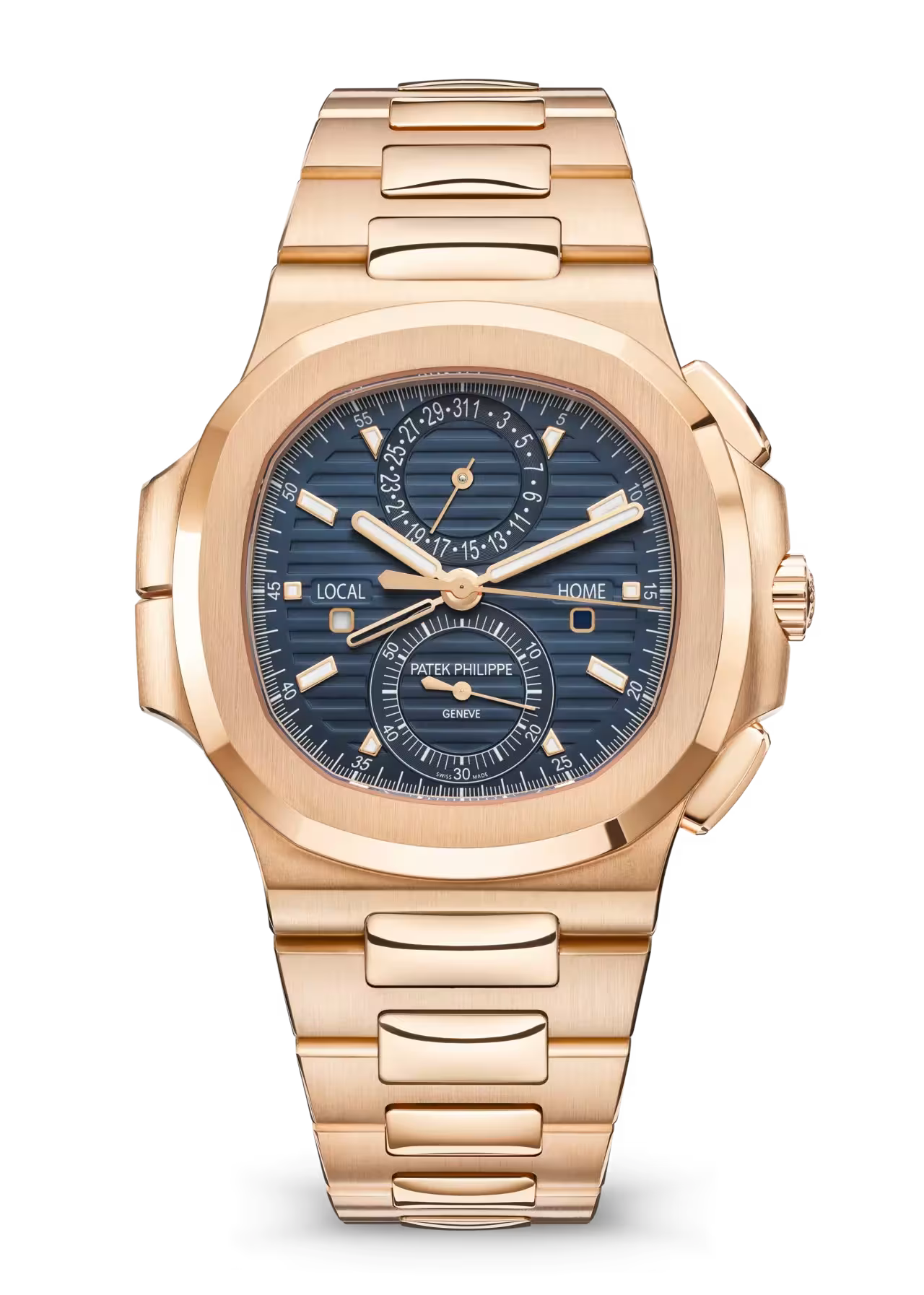 Patek Philippe Nautilus Travel Time Chronograph Rose Gold