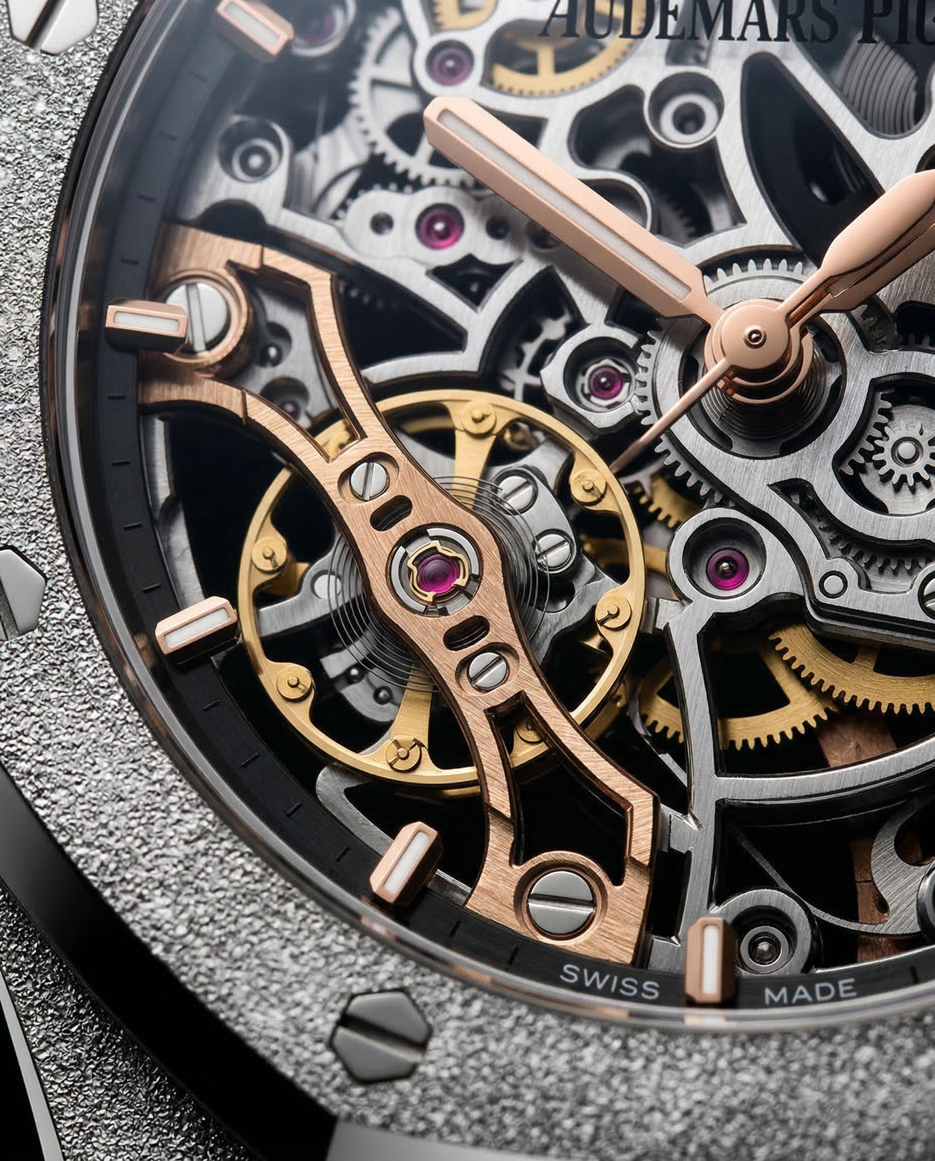 Audemars Piguet Royal Oak Double Balance Wheel Openworked Frosted Gold