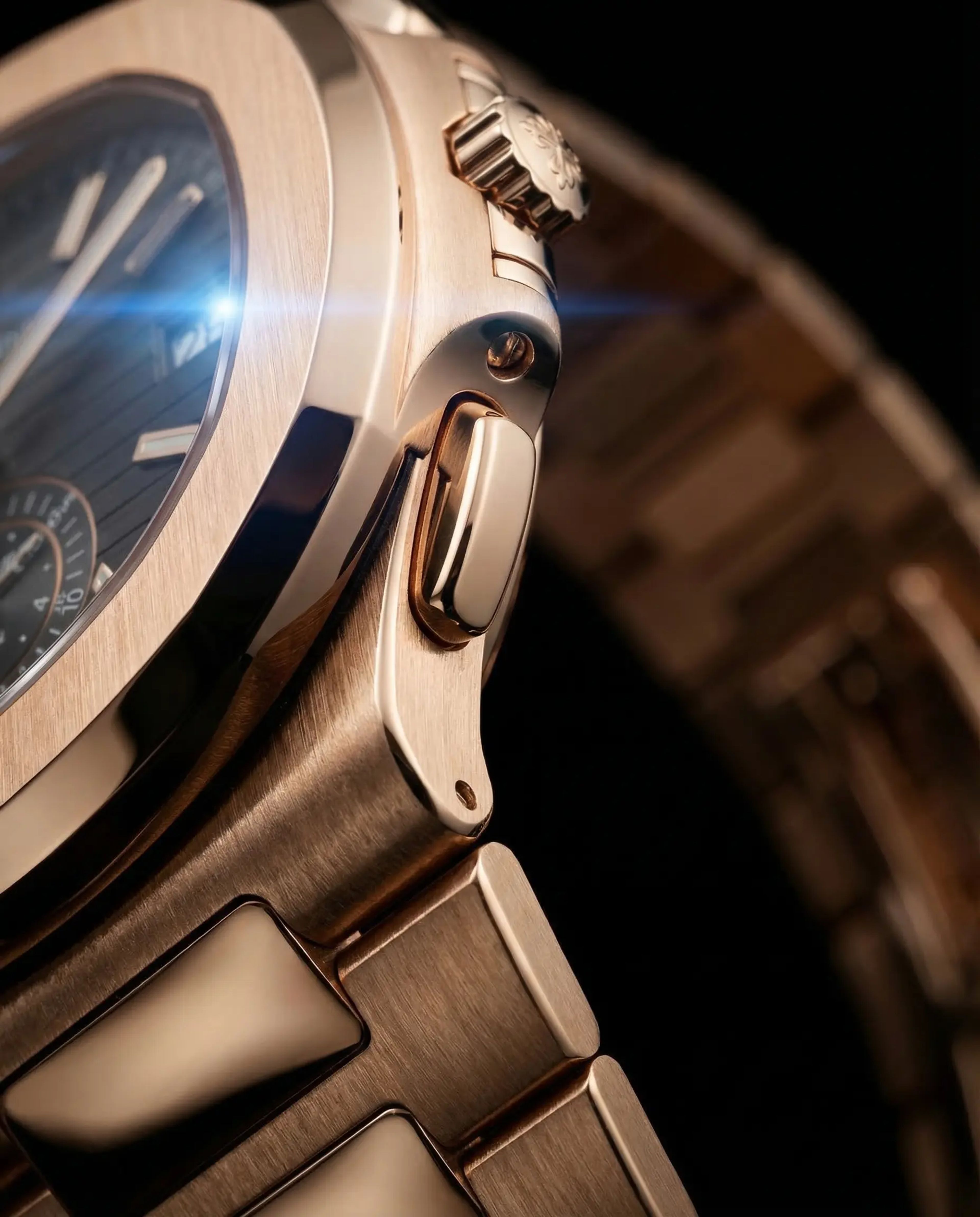 Patek Philippe Nautilus Travel Time Chronograph Rose Gold