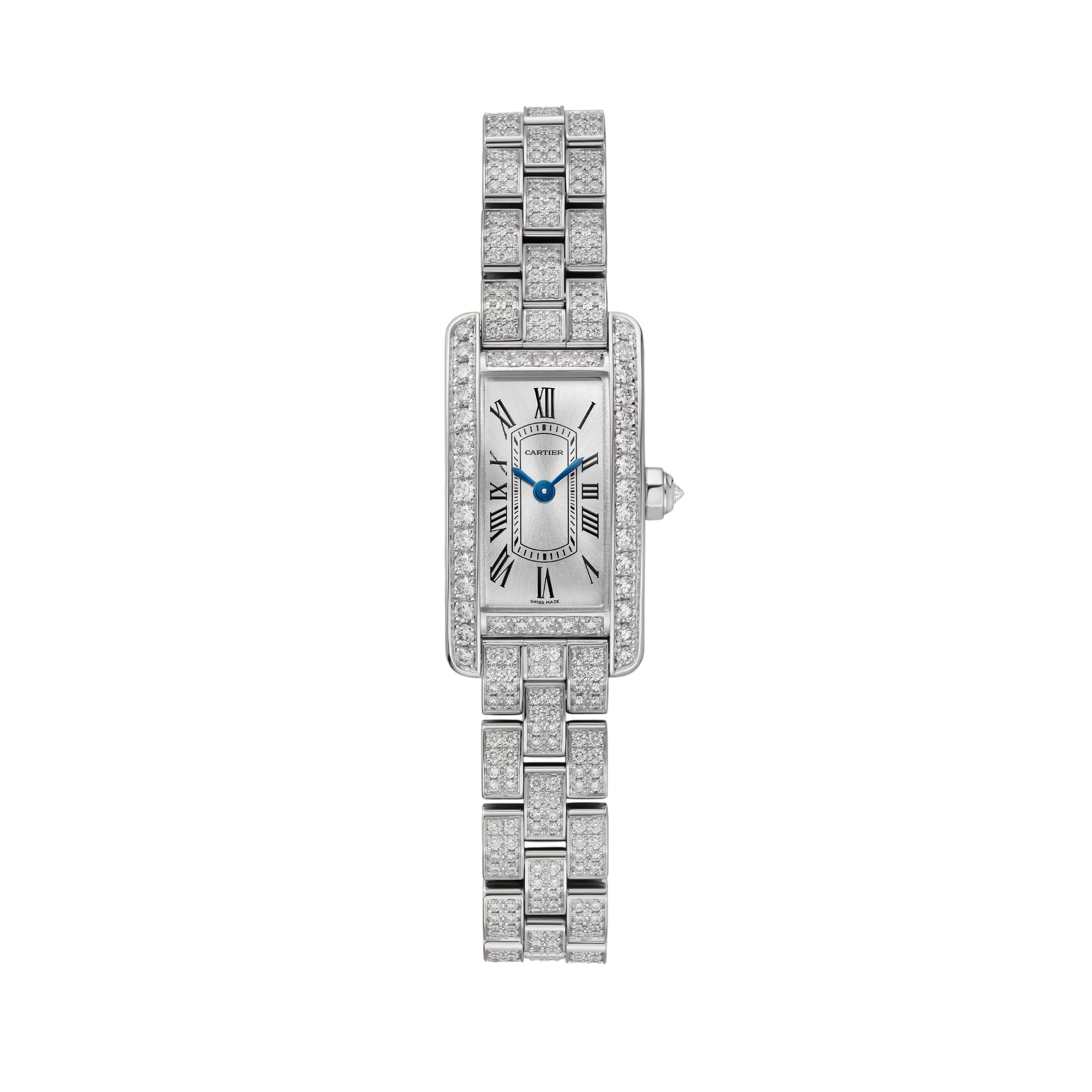 Cartier Tank Americaine Mini White Gold Diamond