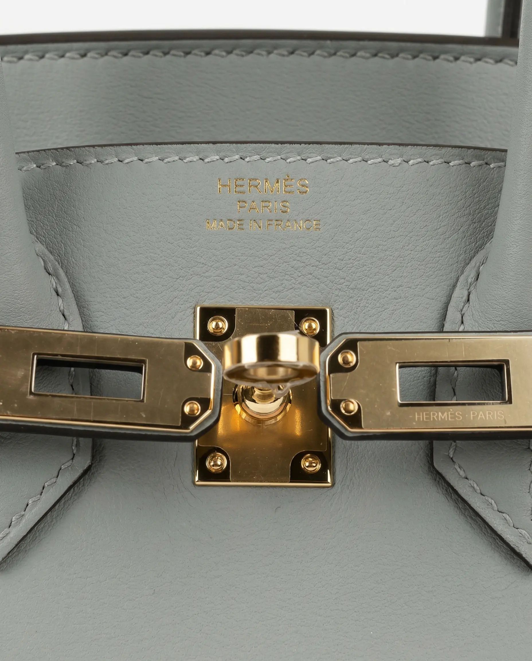 Hermès Birkin 25 Gris Pantin Swift Permabrass Hardware