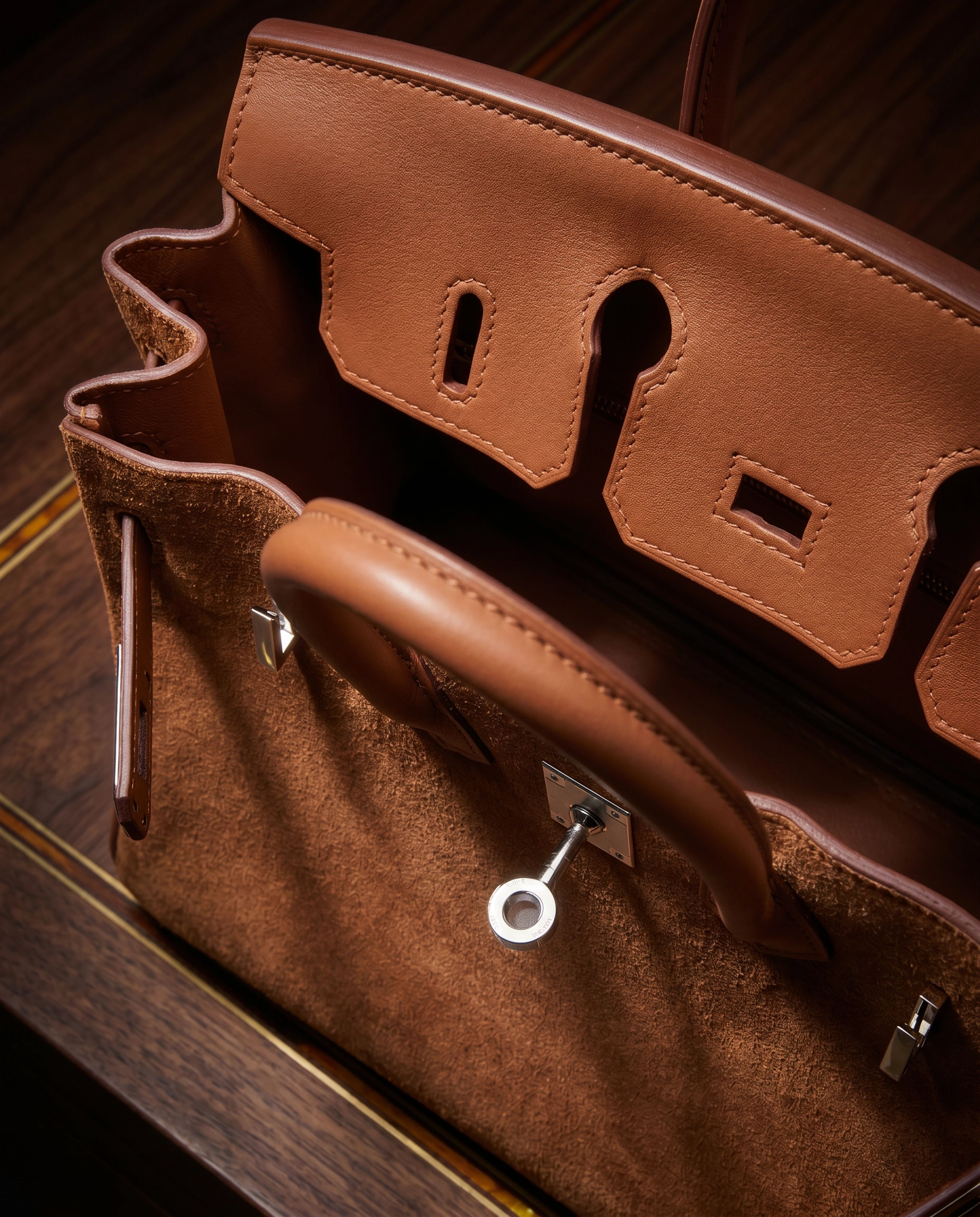 Hermès Birkin 25 Chamois Grizzly and Gold Swift Gold Hardware