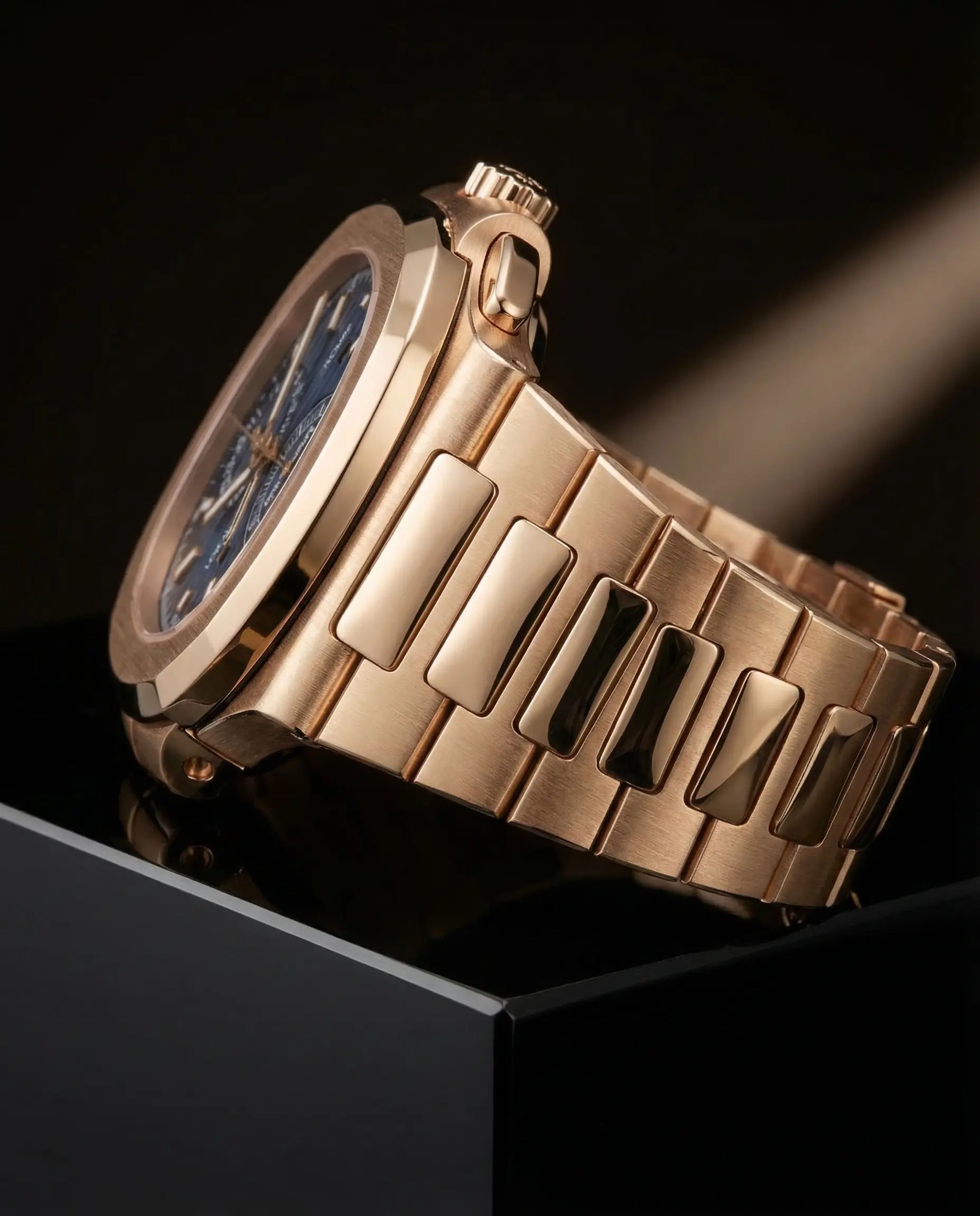 Patek Philippe Nautilus Travel Time Chronograph Rose Gold