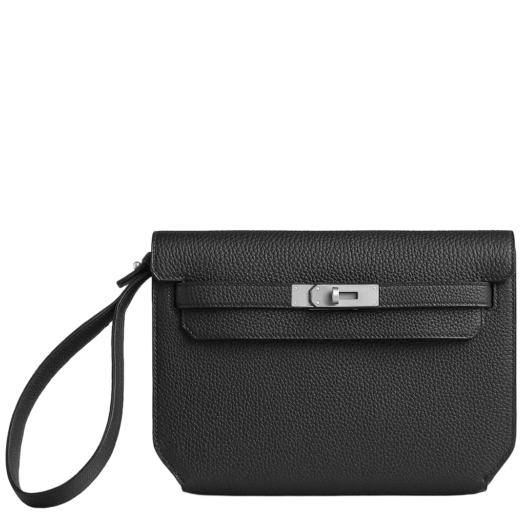Hermès Kelly Depeches 25 Togo Black Palladium Hardware