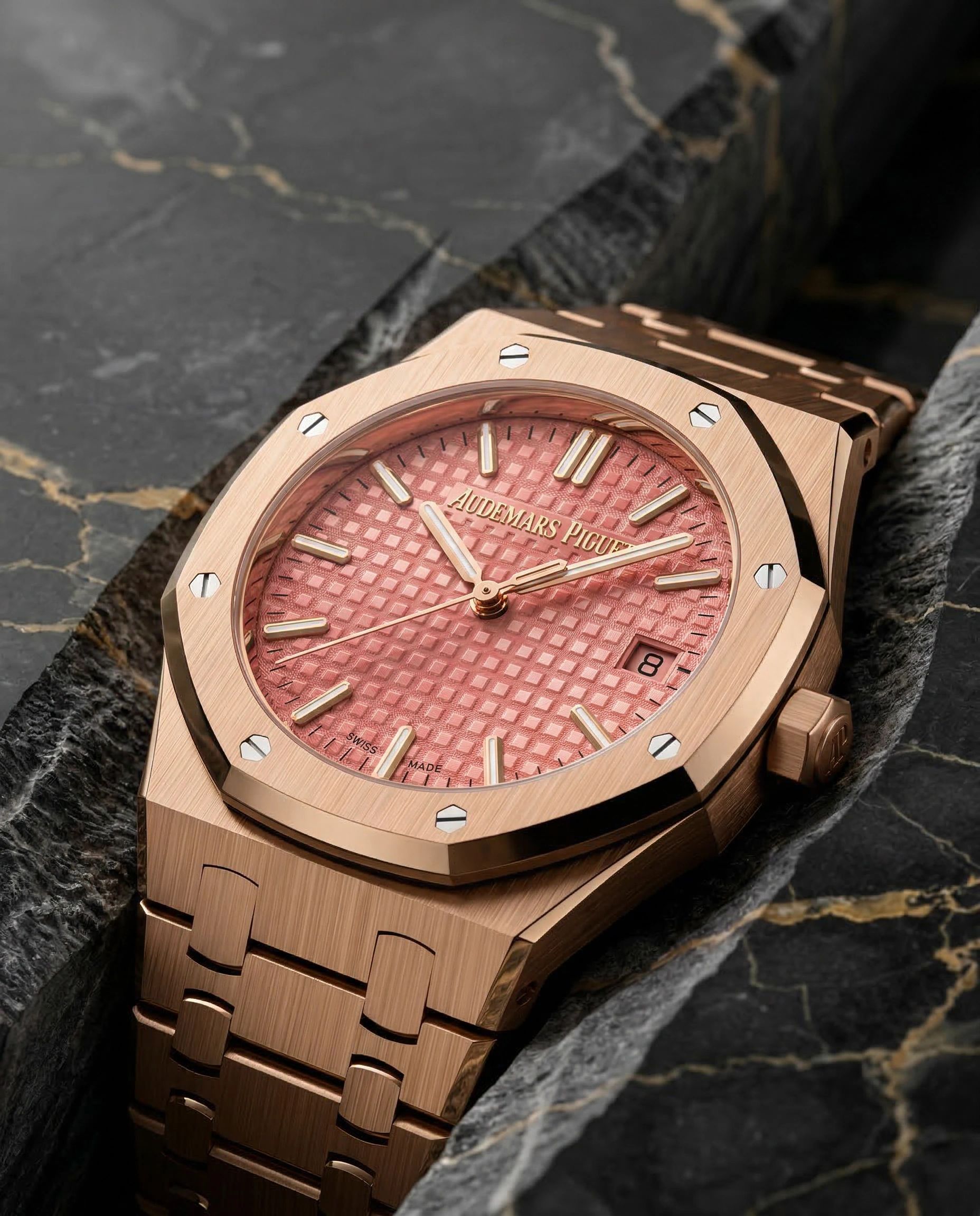 Audemars Piguet Royal Oak Selfwinding Pink Gold Pink Dial