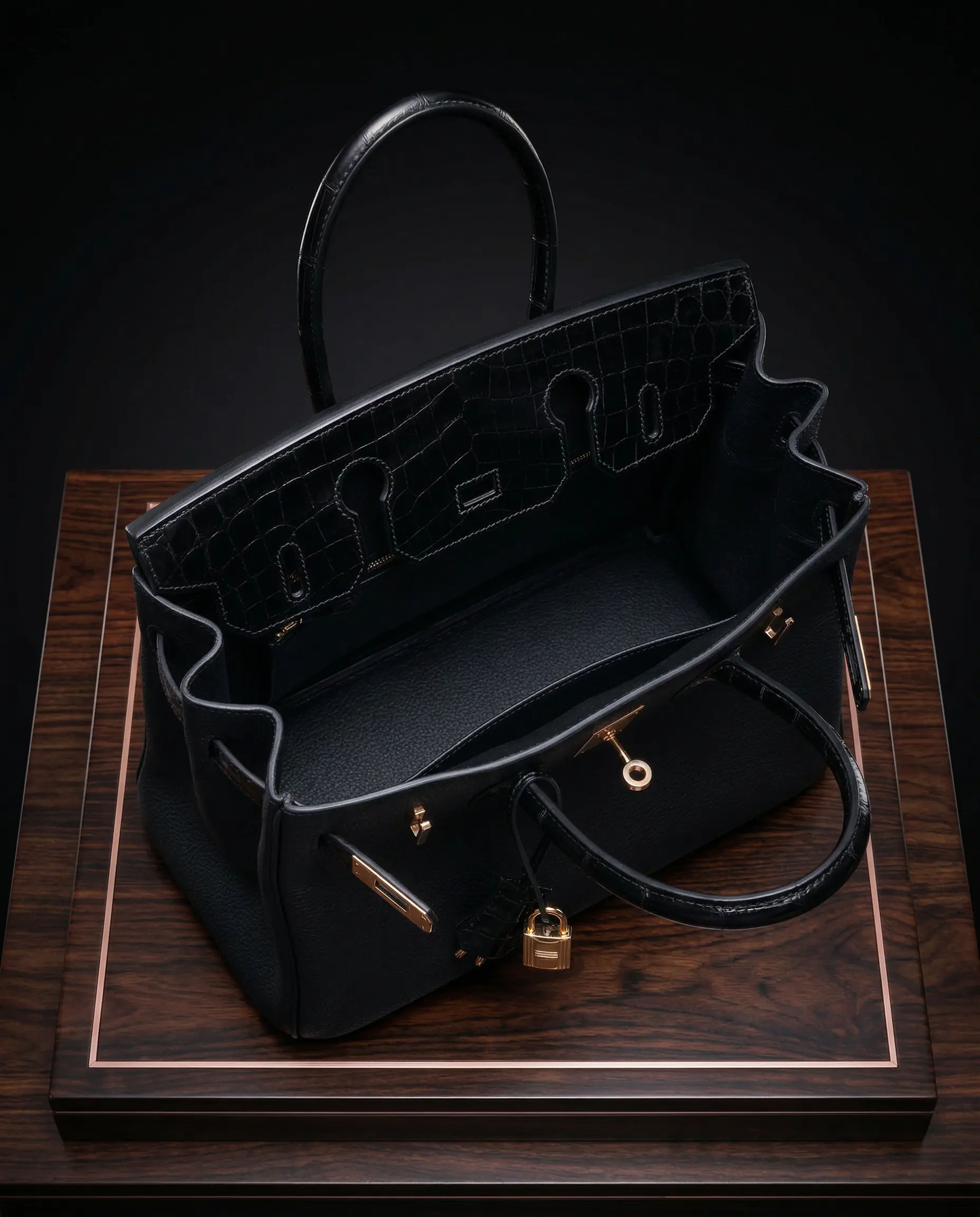 Hermès Birkin 30 Touch Niloticus Togo Black
