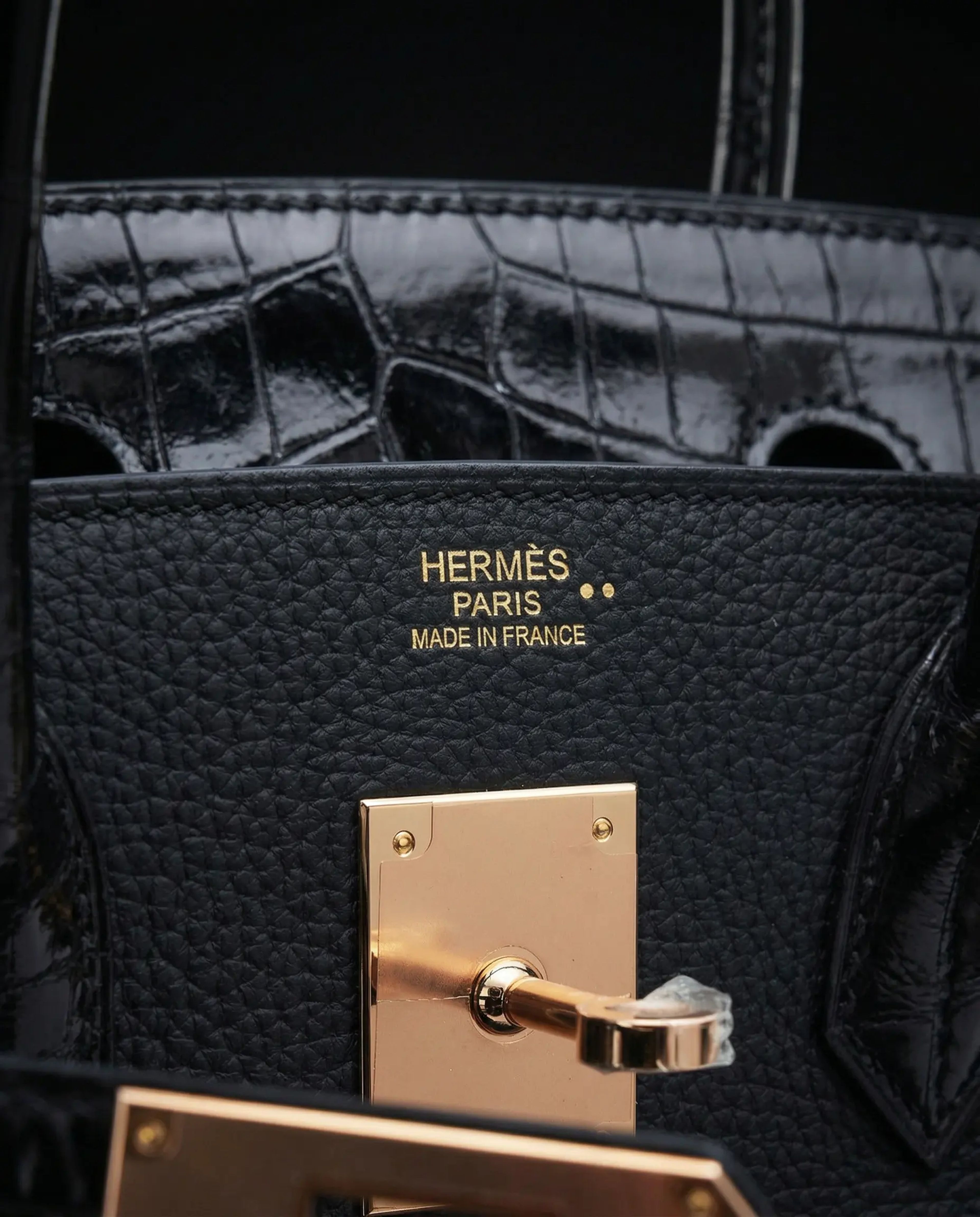 Hermès Birkin 30 Touch Niloticus Togo Black