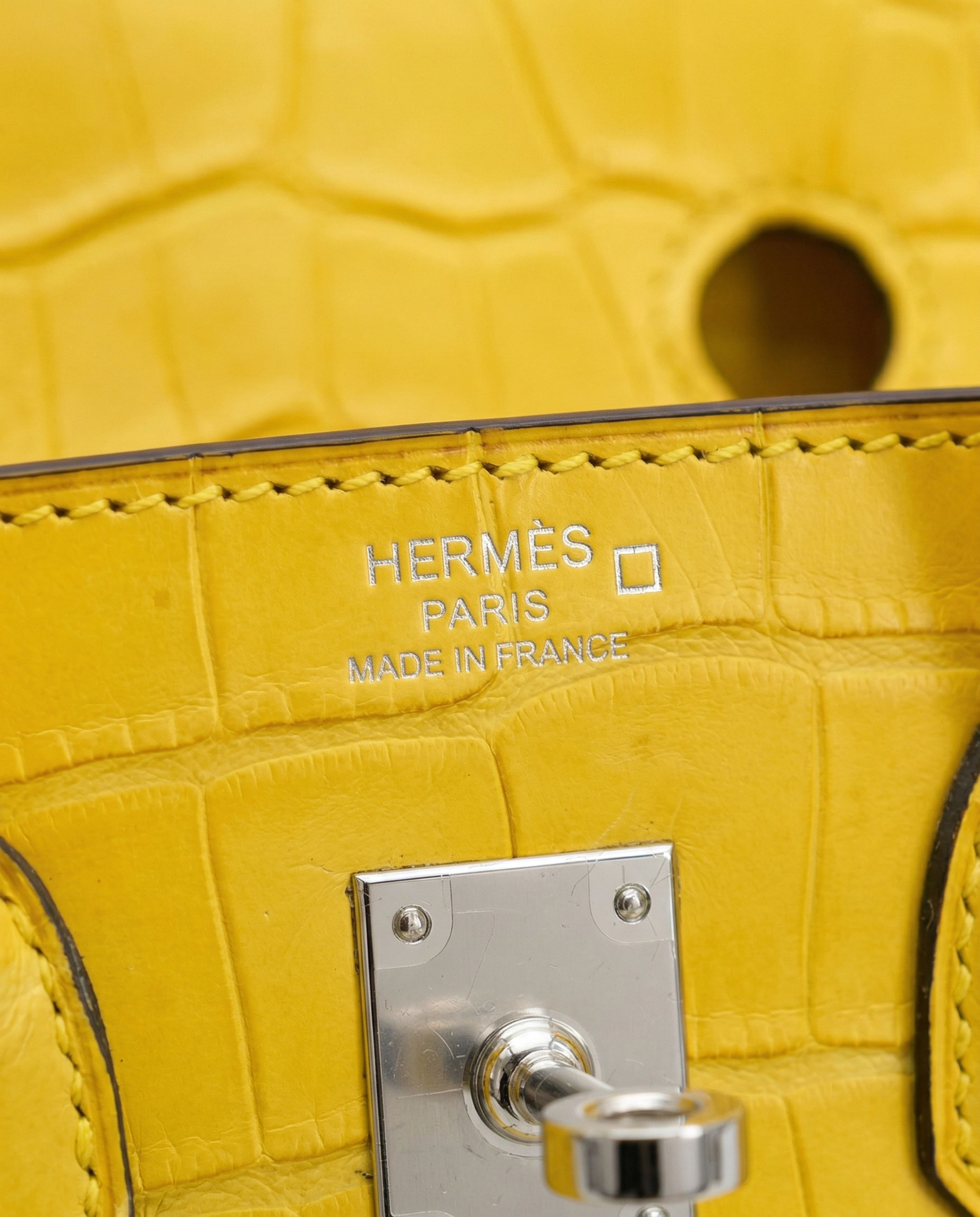 Hermès Birkin Mimosa Matte Alligator Palladium Hardware