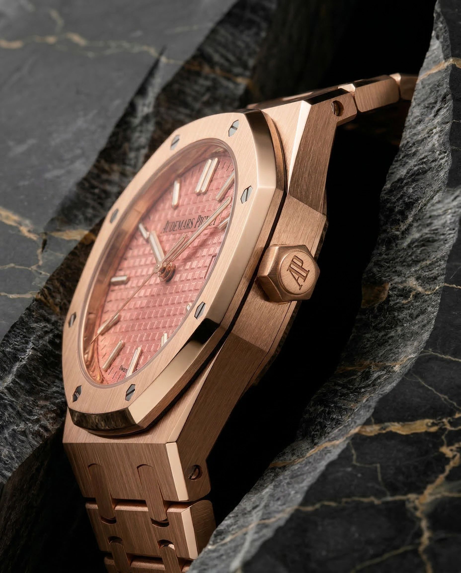 Audemars Piguet Royal Oak Selfwinding Pink Gold Pink Dial