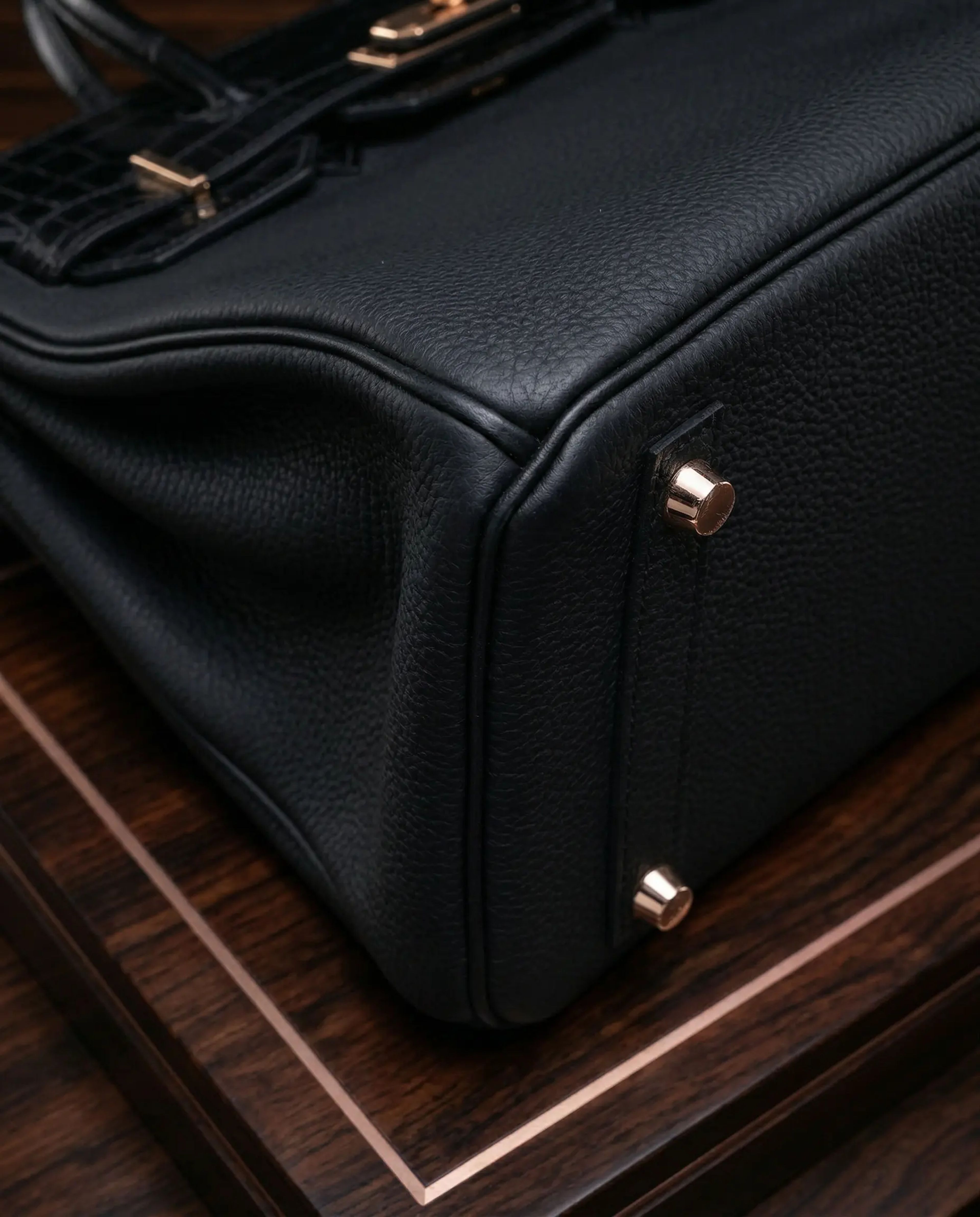 Hermès Birkin 30 Touch Niloticus Togo Black