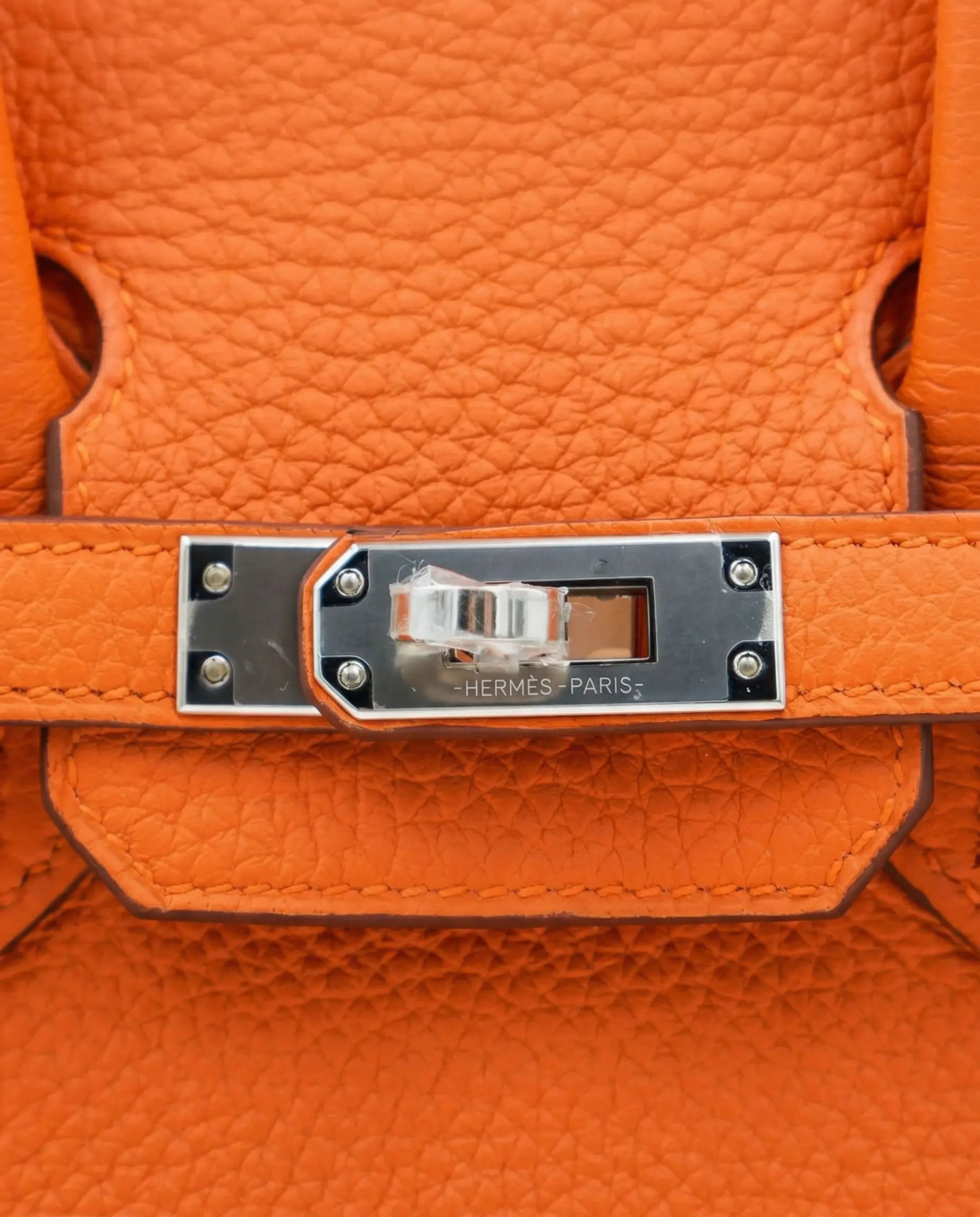 Hermès Birkin 25 Orange Togo Palladium Hardware