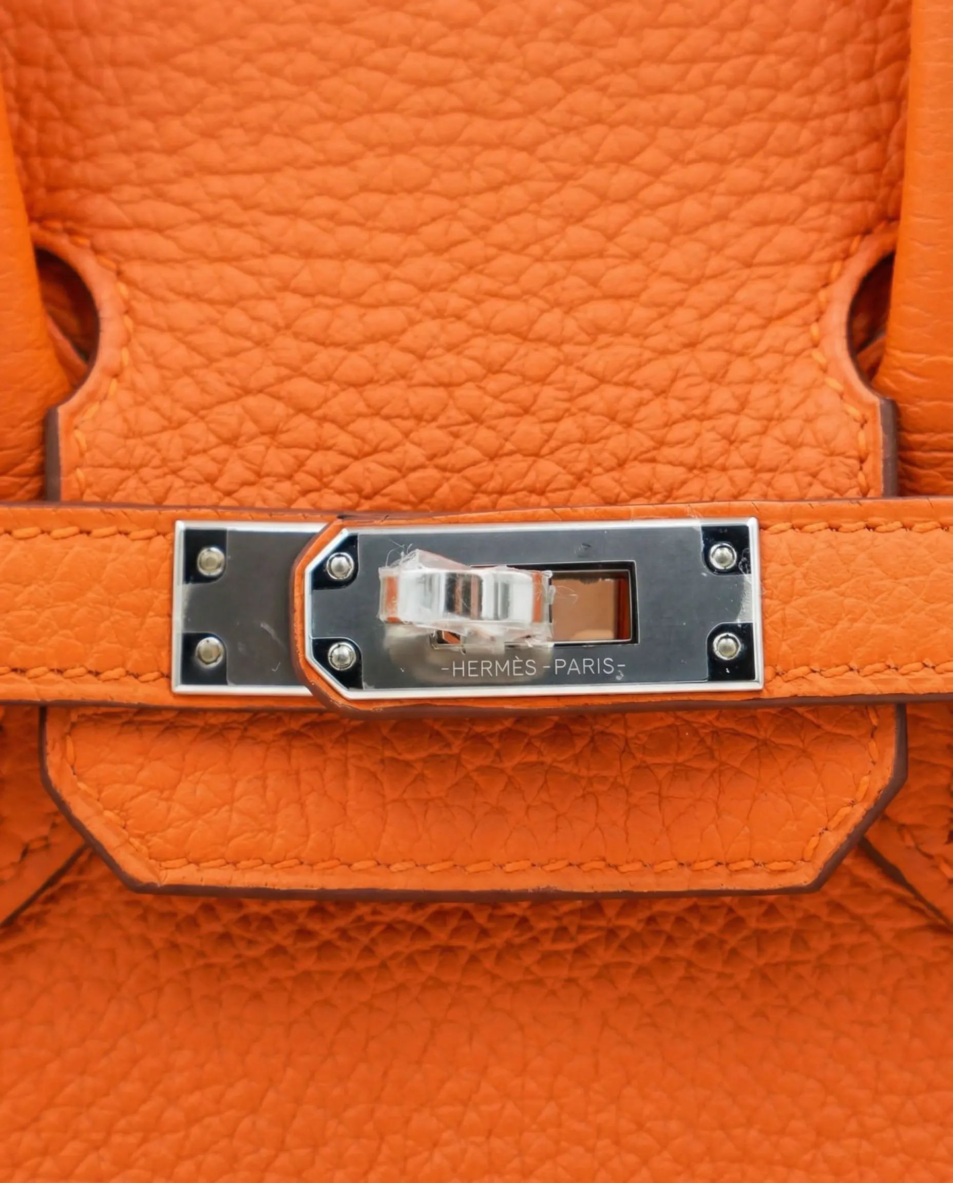 Hermès Birkin 25 Orange Togo Palladium Hardware