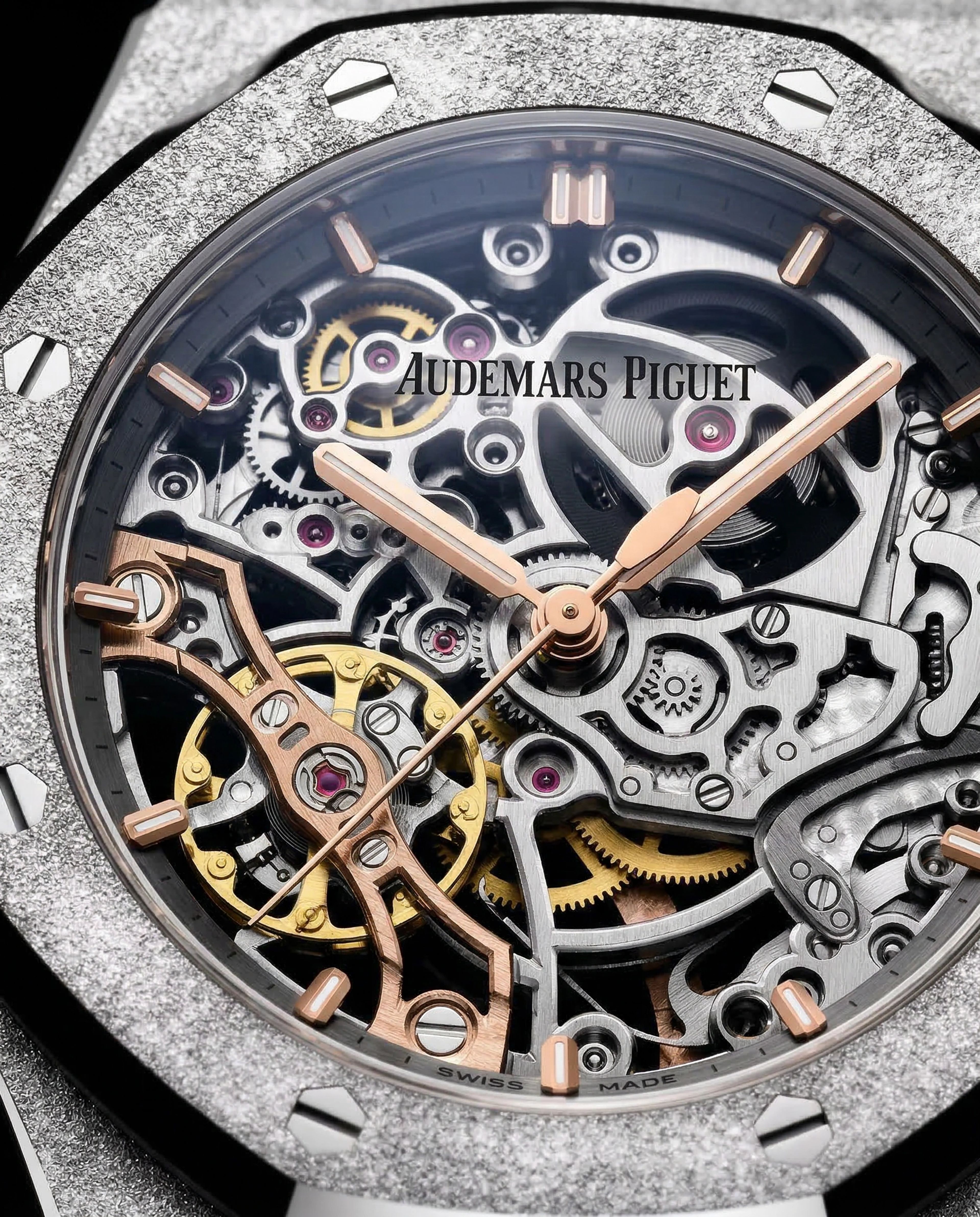 Audemars Piguet Royal Oak Double Balance Wheel Openworked Frosted Gold