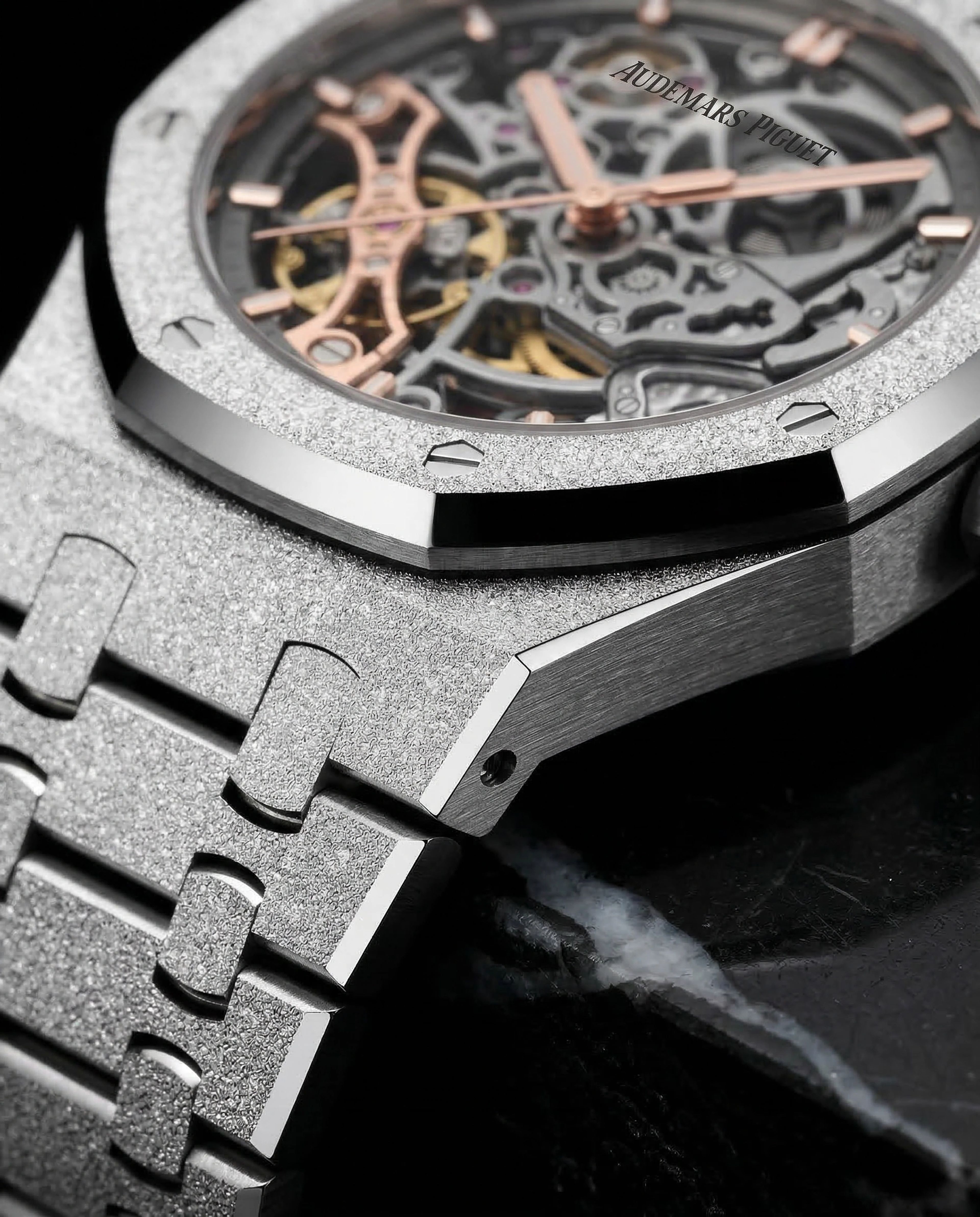 Audemars Piguet Royal Oak Double Balance Wheel Openworked Frosted Gold