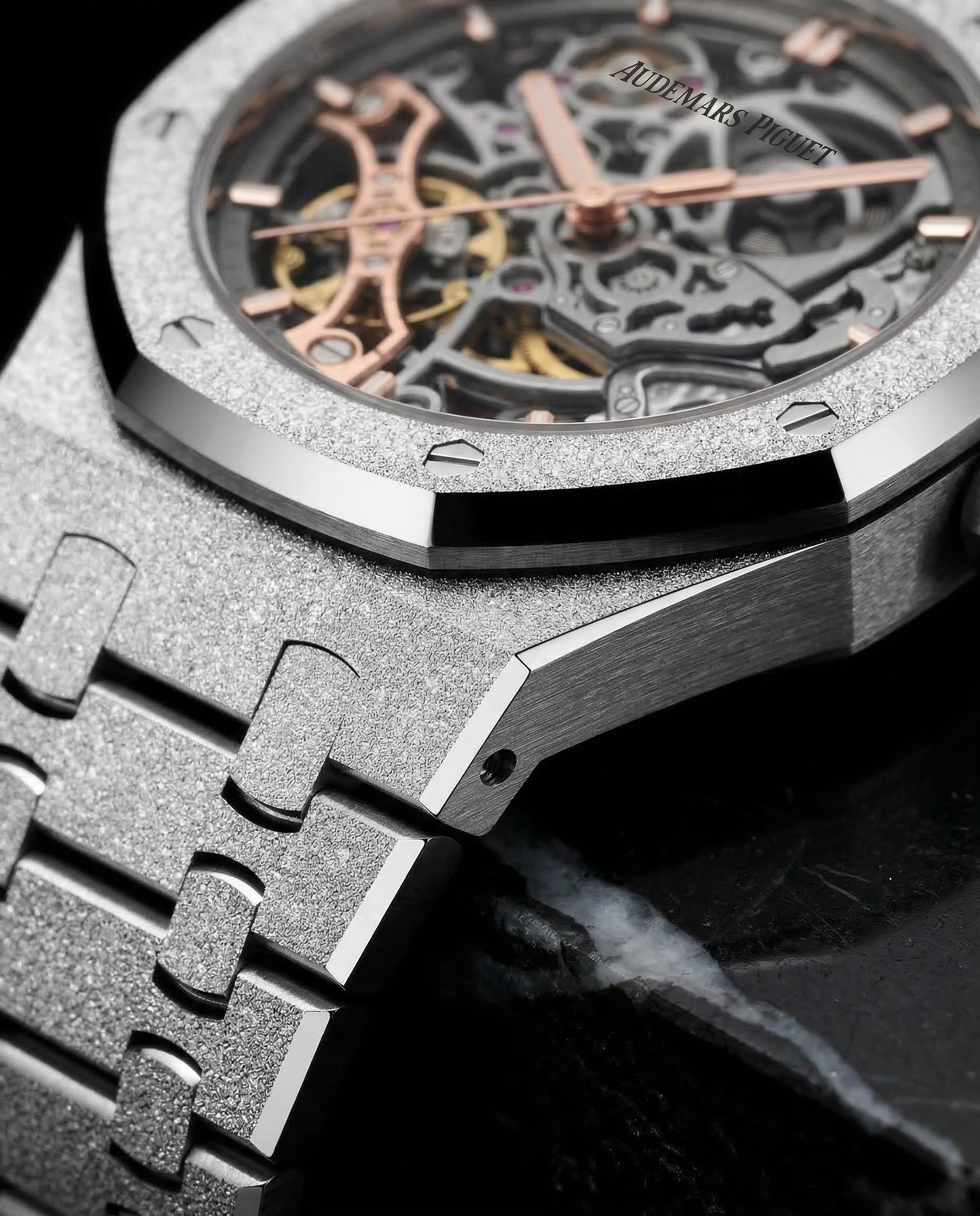 Audemars Piguet Royal Oak Double Balance Wheel Openworked Frosted Gold
