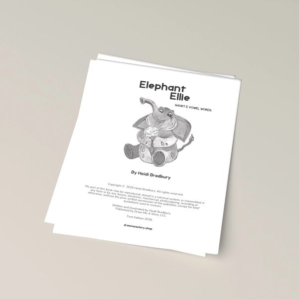 Elephant Ellie print at home pages