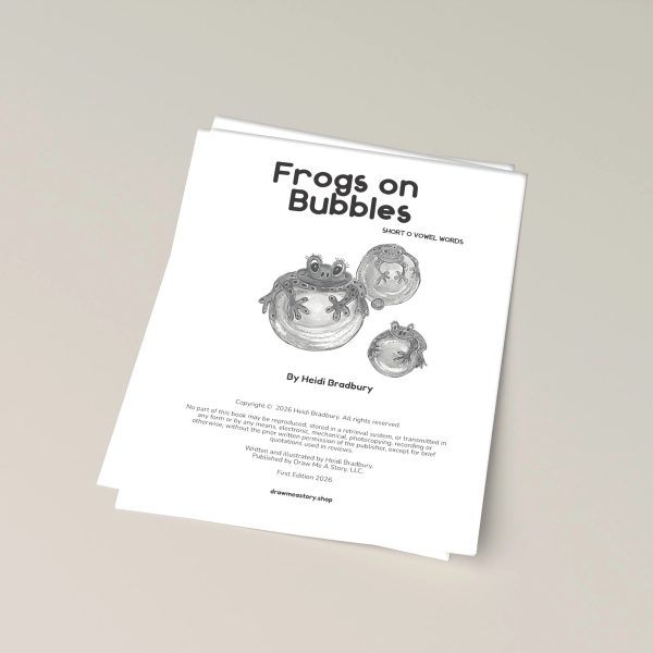 Frogs On Bubbles print at home pages