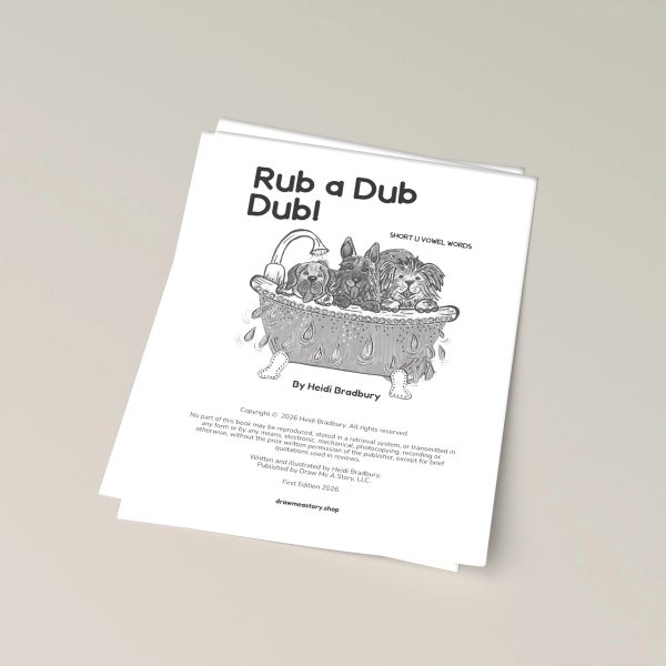 Rub a Dub Dub print at home pages