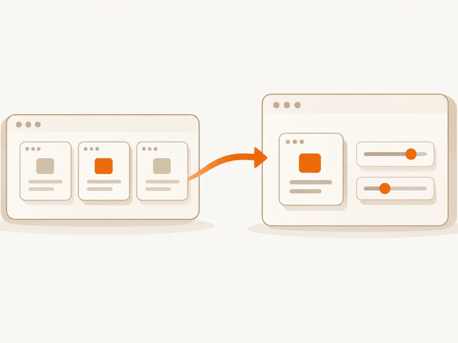 An application moving from a shared software environment into its own configurable virtual environment.