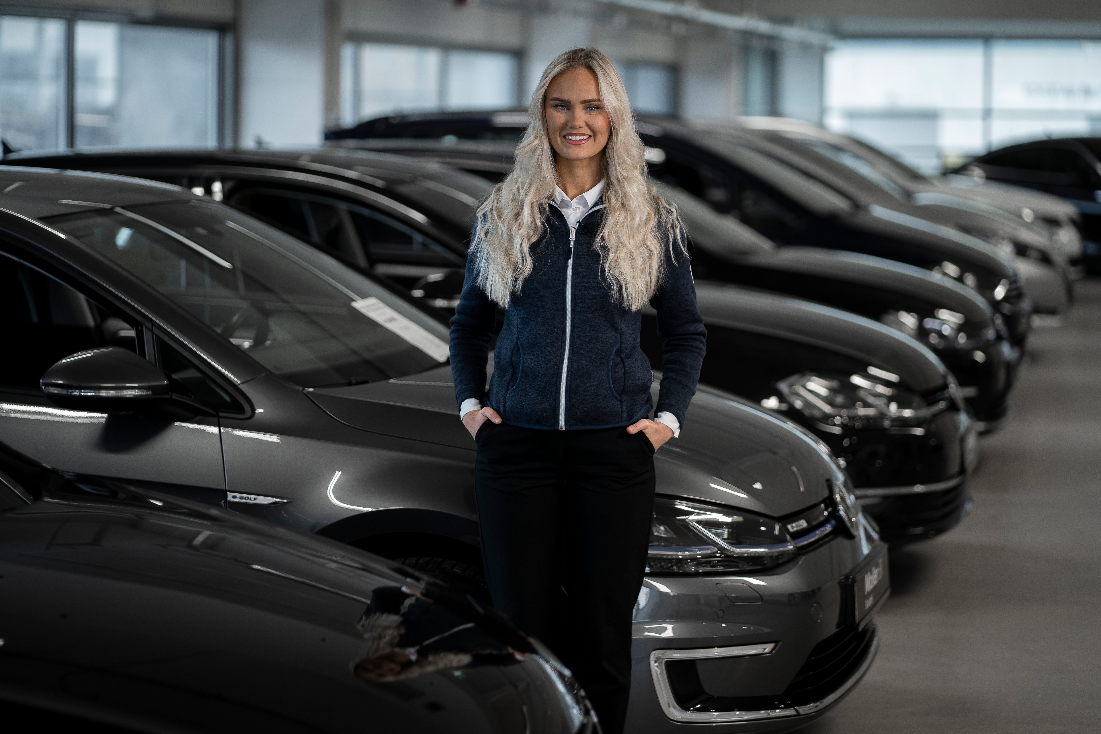 Veronica er en av mange bruktbilselgere i Møller Bil som kan hjelpe deg med en serviceavtale.