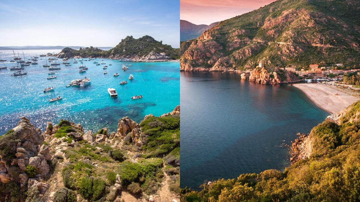 Sardinia & Corsica, side by side