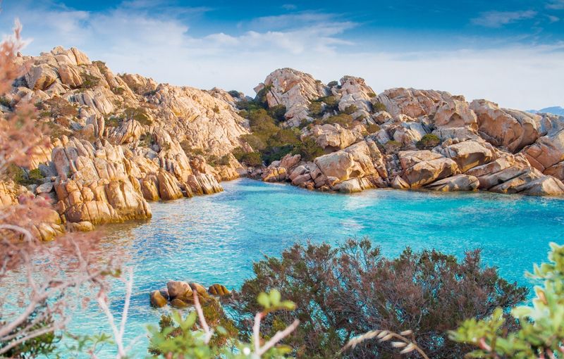 Cala coticcio beach. Caprera Island, Sardinia.
