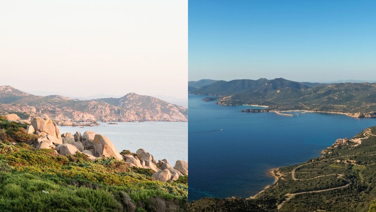 North and South Sardinia, side by side