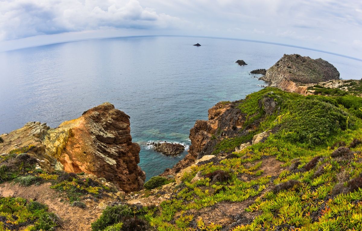 Capo Sandalo at west coast of San Pietro island, Sardinia