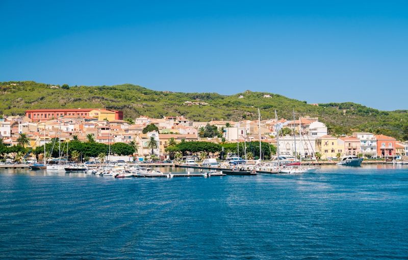 View of Carloforte, San Pietro Island, Sardinia, Italy.
