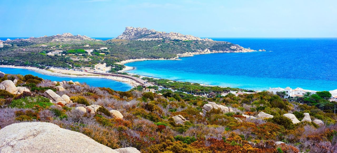 Scenery of Road and Beach Capo Testa Santa Teresa Gallura Reflex