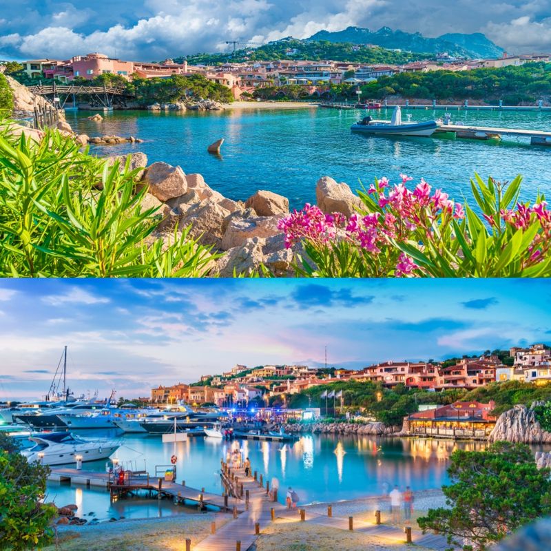 Olbia & Porto Cervo, side by side
