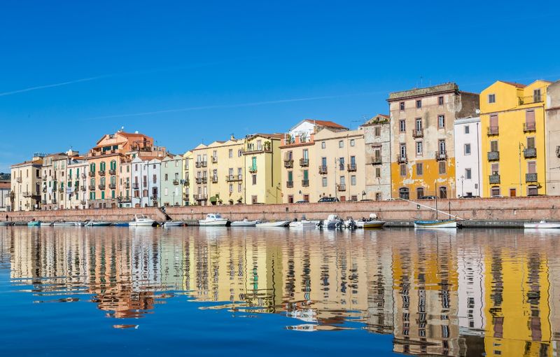 Bosa Canal Cityscape in Sardinia